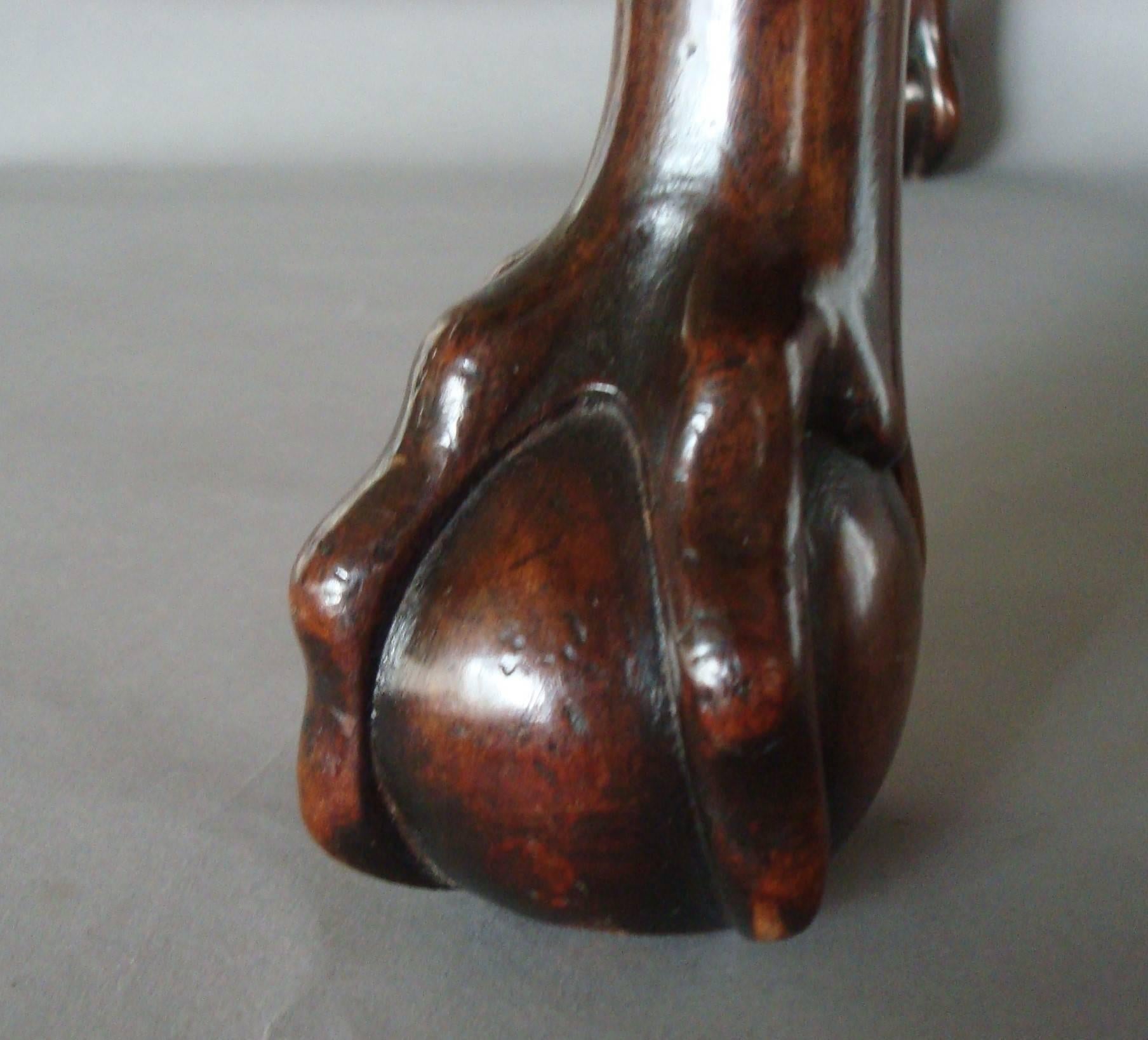 19th Century Carved Mahogany Stool in George II Manner 3