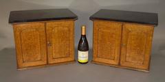 19th Century Pair of Golden Oak Table Cabinets