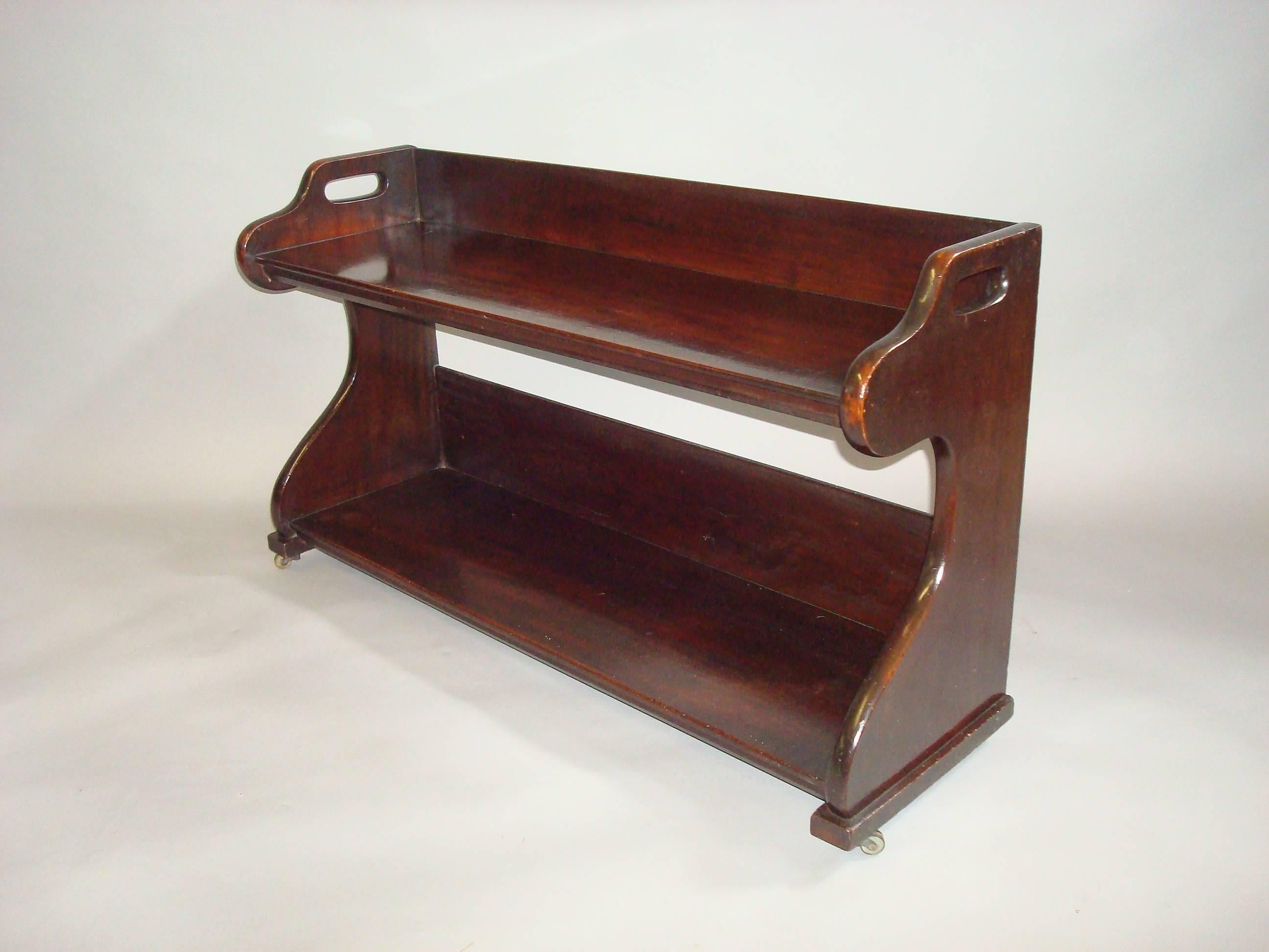 Regency Mahogany Book Carrier, Large In Excellent Condition In Moreton-in-Marsh, Gloucestershire