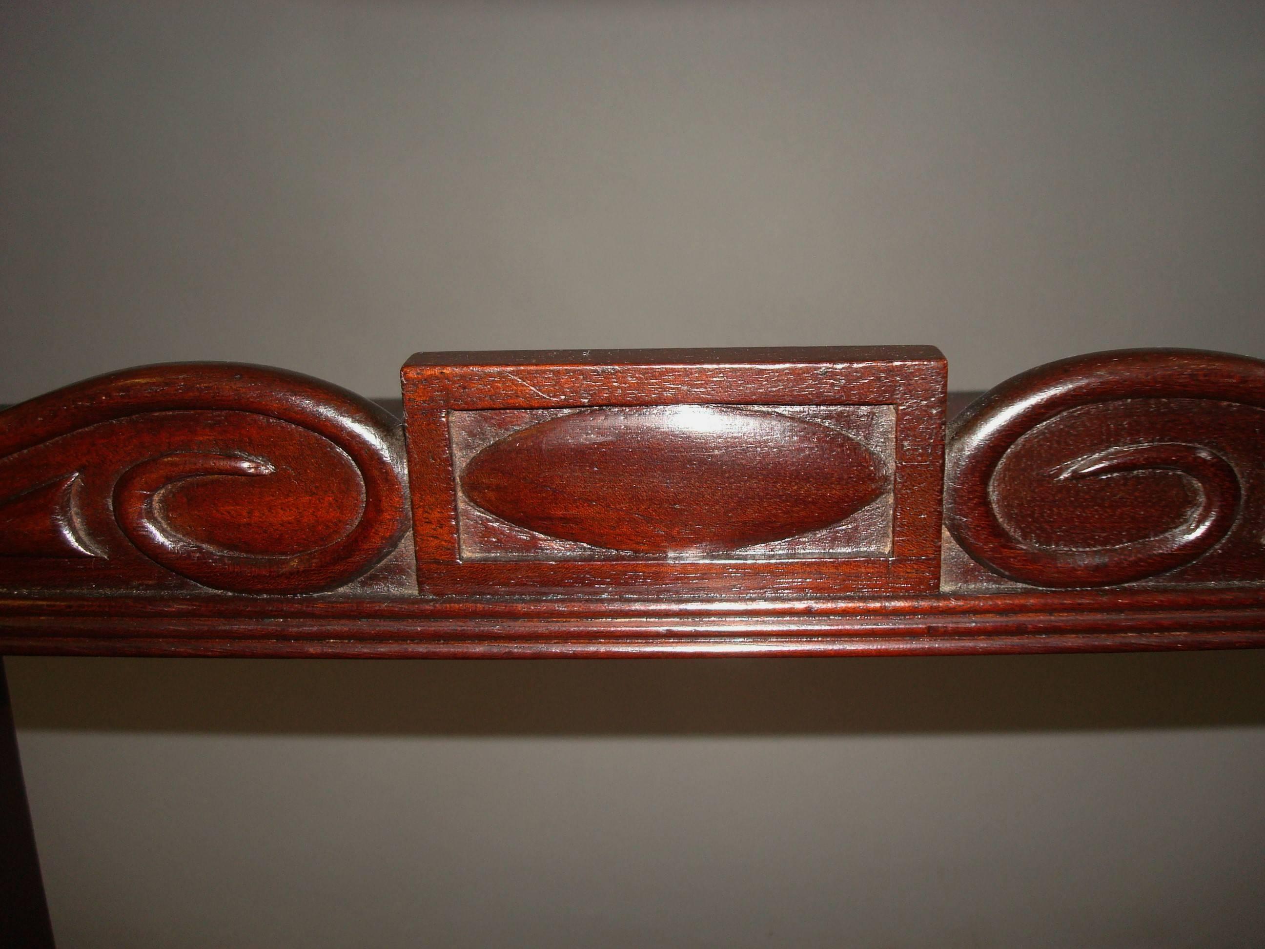 Regency Mahogany Book Carrier / Bookstand For Sale 5