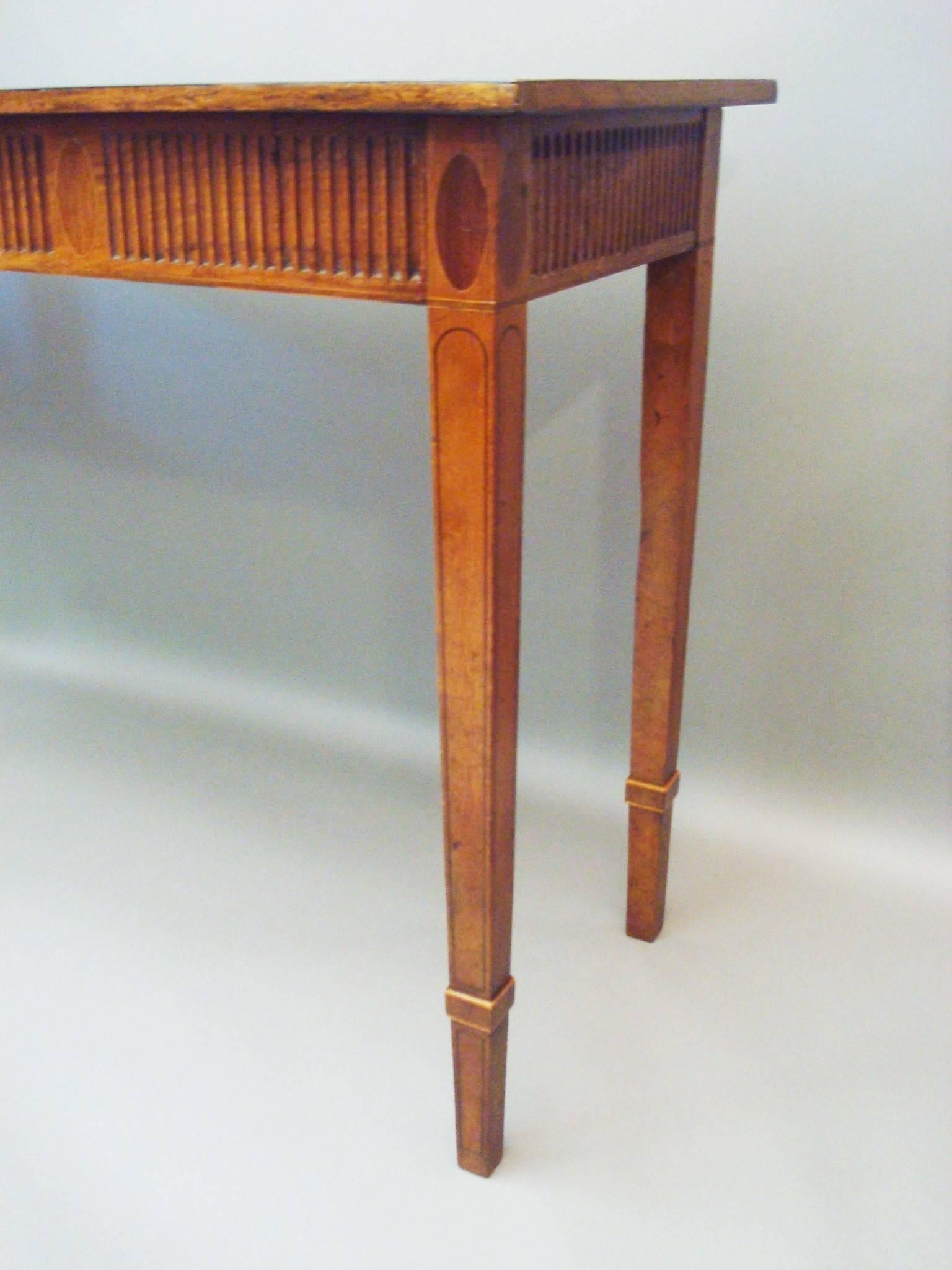 English George III Mahogany Neoclassical Console Table or Side Table For Sale