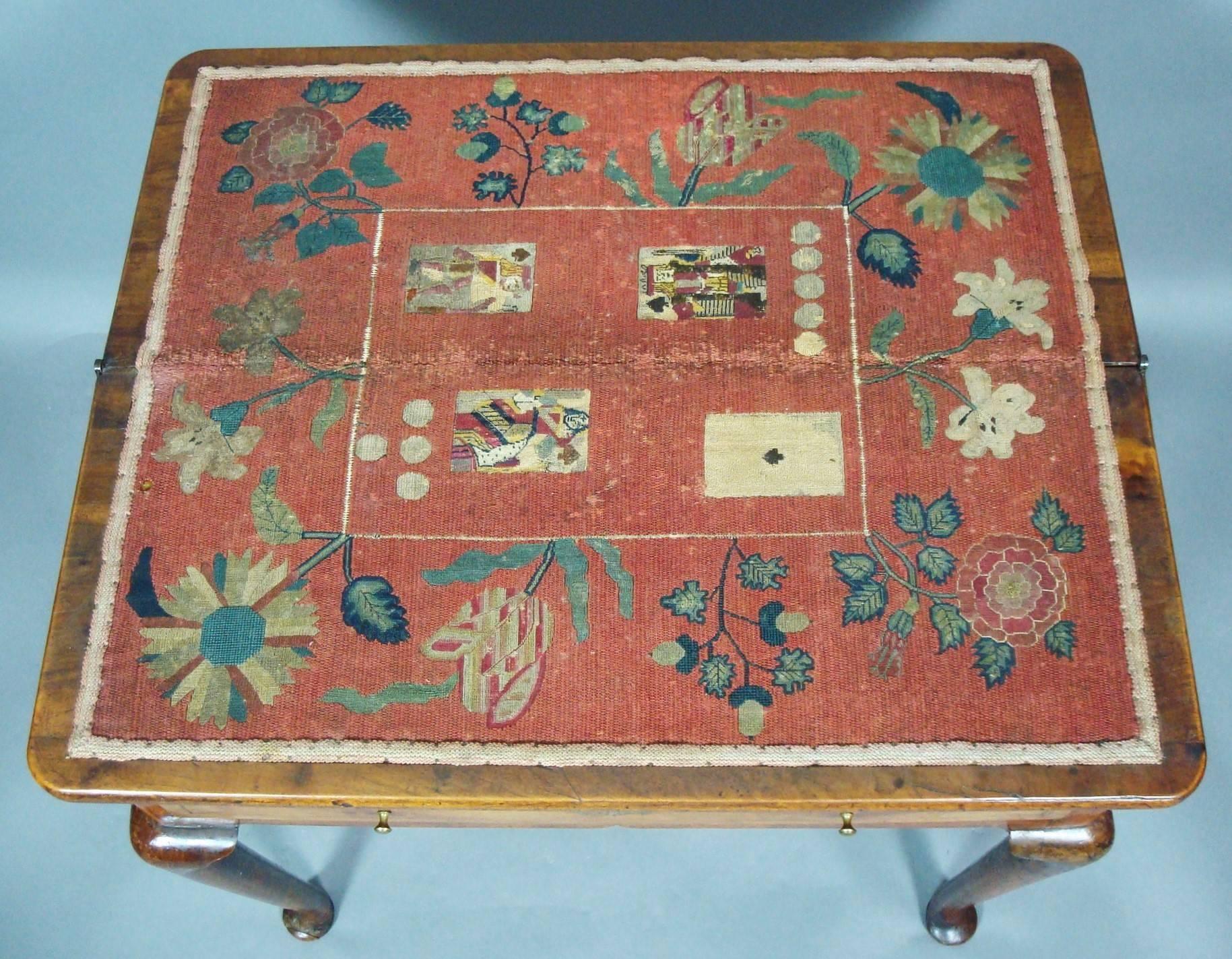 Early 18th Century George I Walnut Card Table For Sale