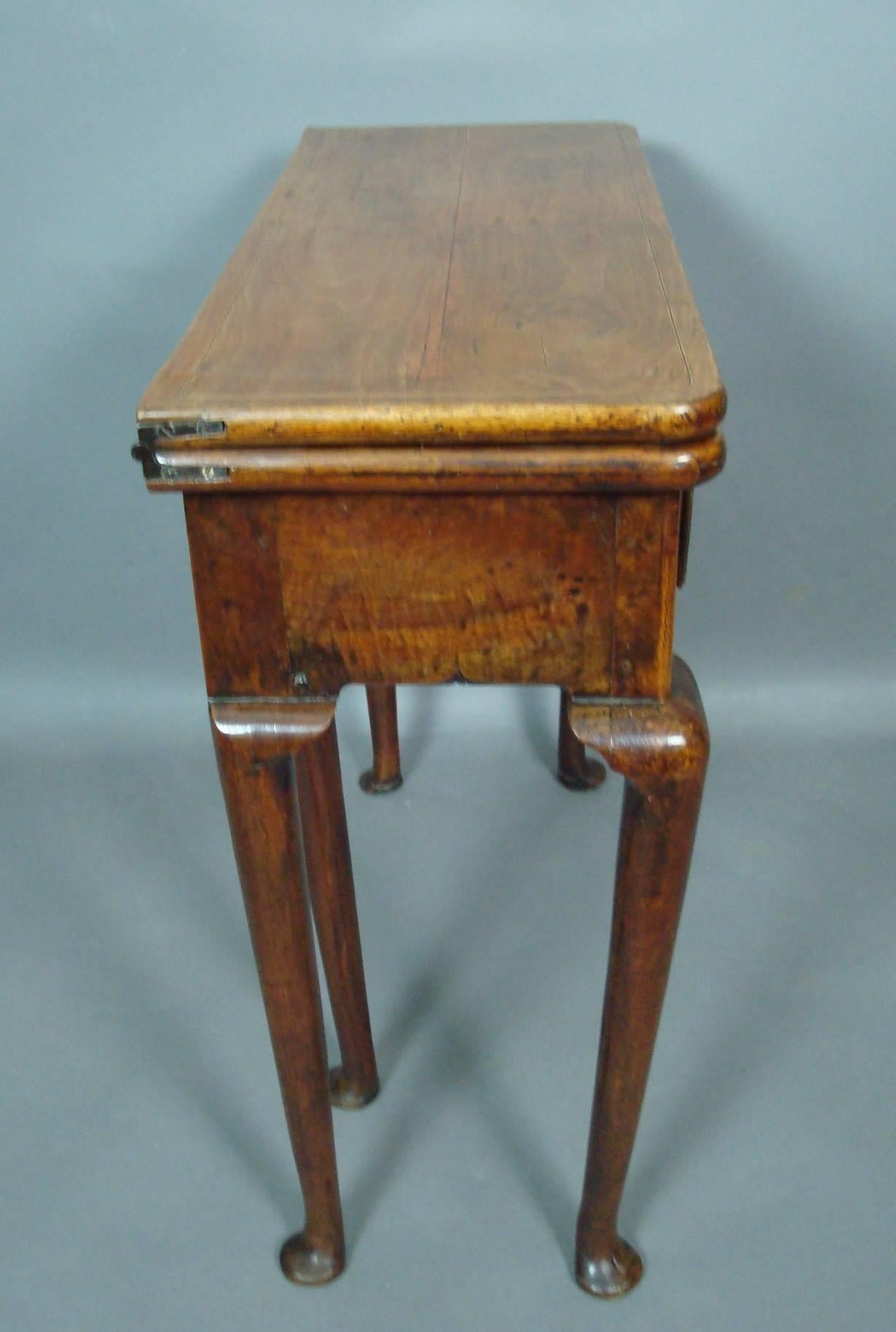 George I Walnut Card Table For Sale 2
