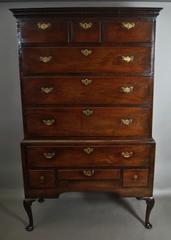 George II Irish Mahogany Chest on Stand