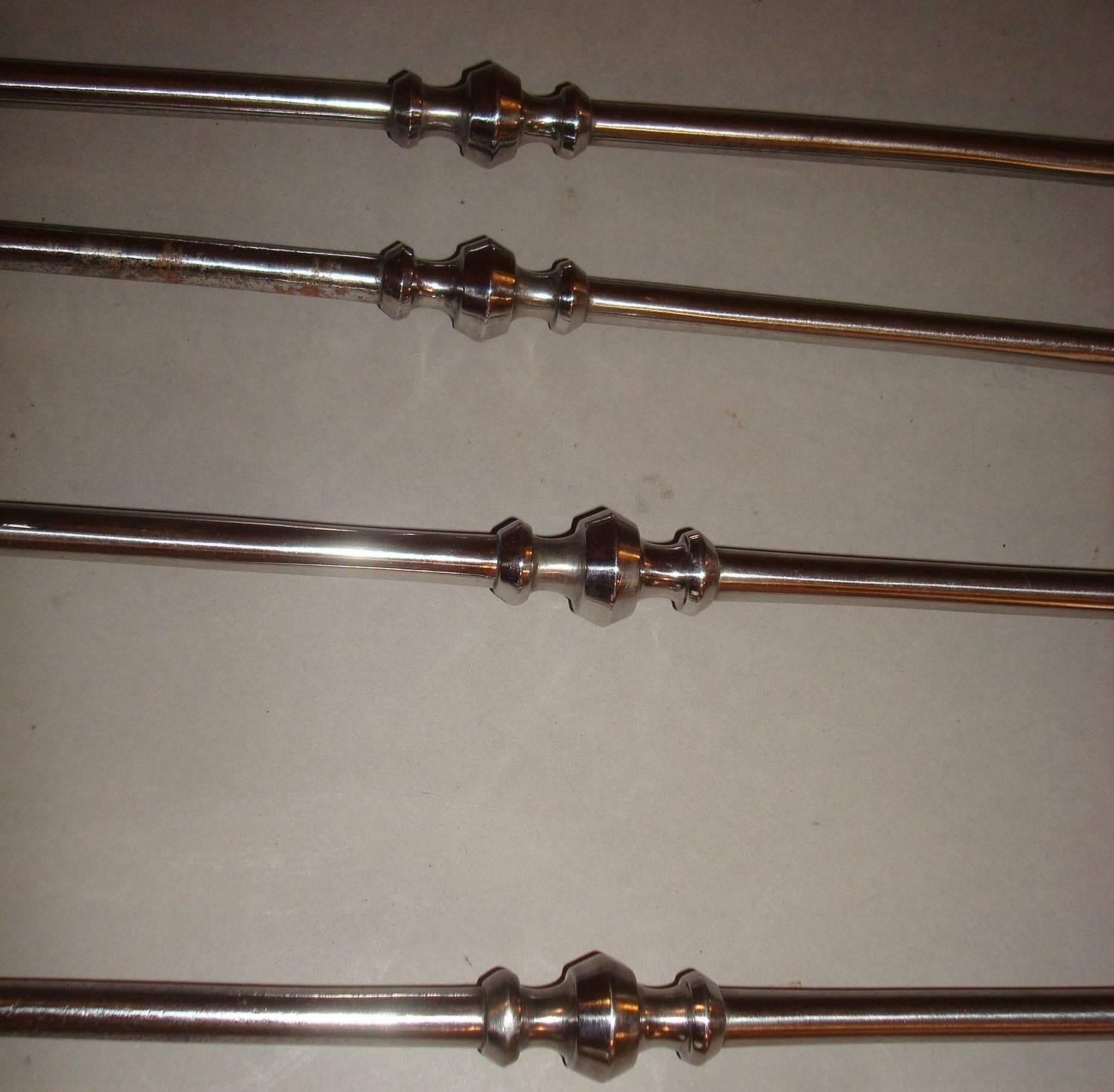 George IV Set of Polished Steel Fire Irons or Fire Tools For Sale 2