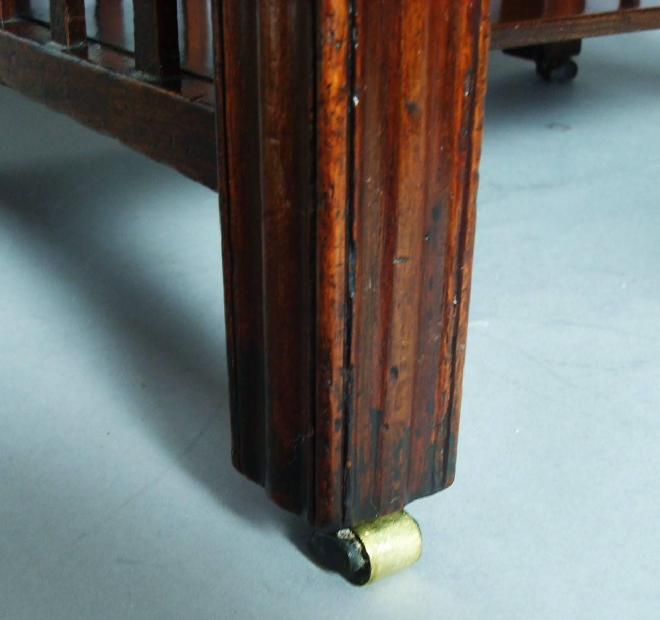 Georgian Mahogany Stool In Excellent Condition For Sale In Moreton-in-Marsh, Gloucestershire