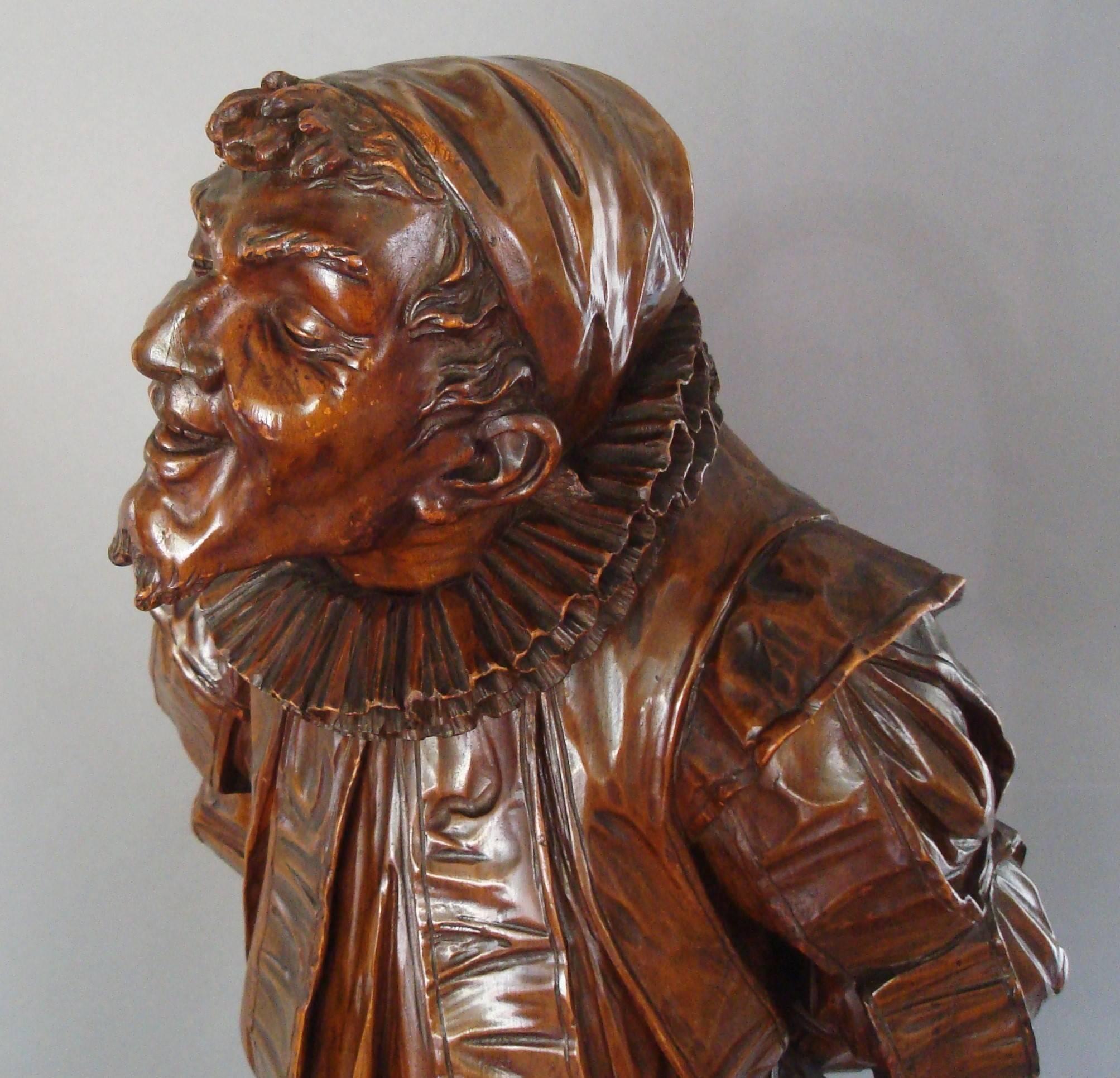 19th Century Italian Carved Walnut 'Gobbo' Sculpture 2