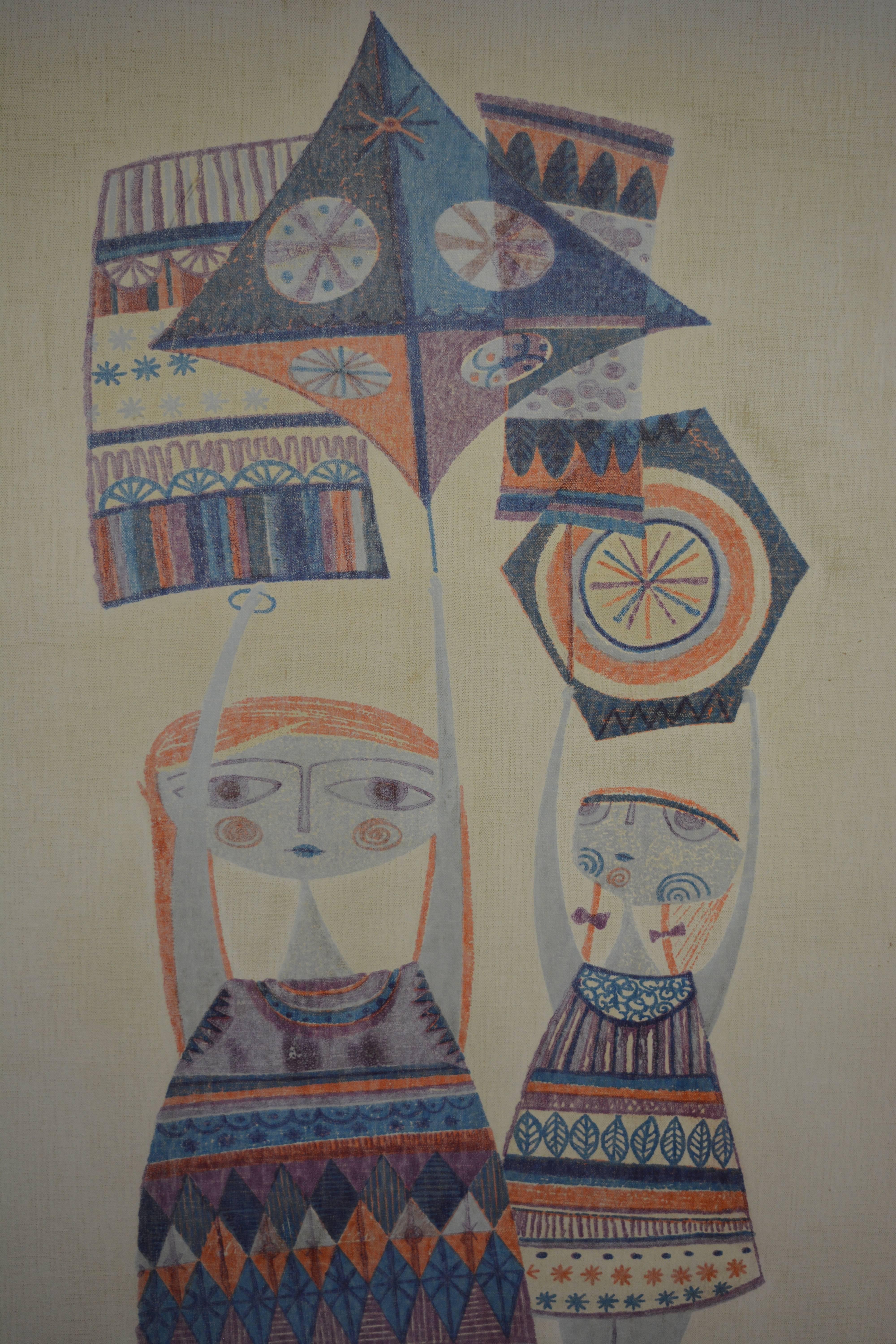 Kites by Evelyn and Jerome Ackerman, 1958 In Good Condition In San Diego, CA