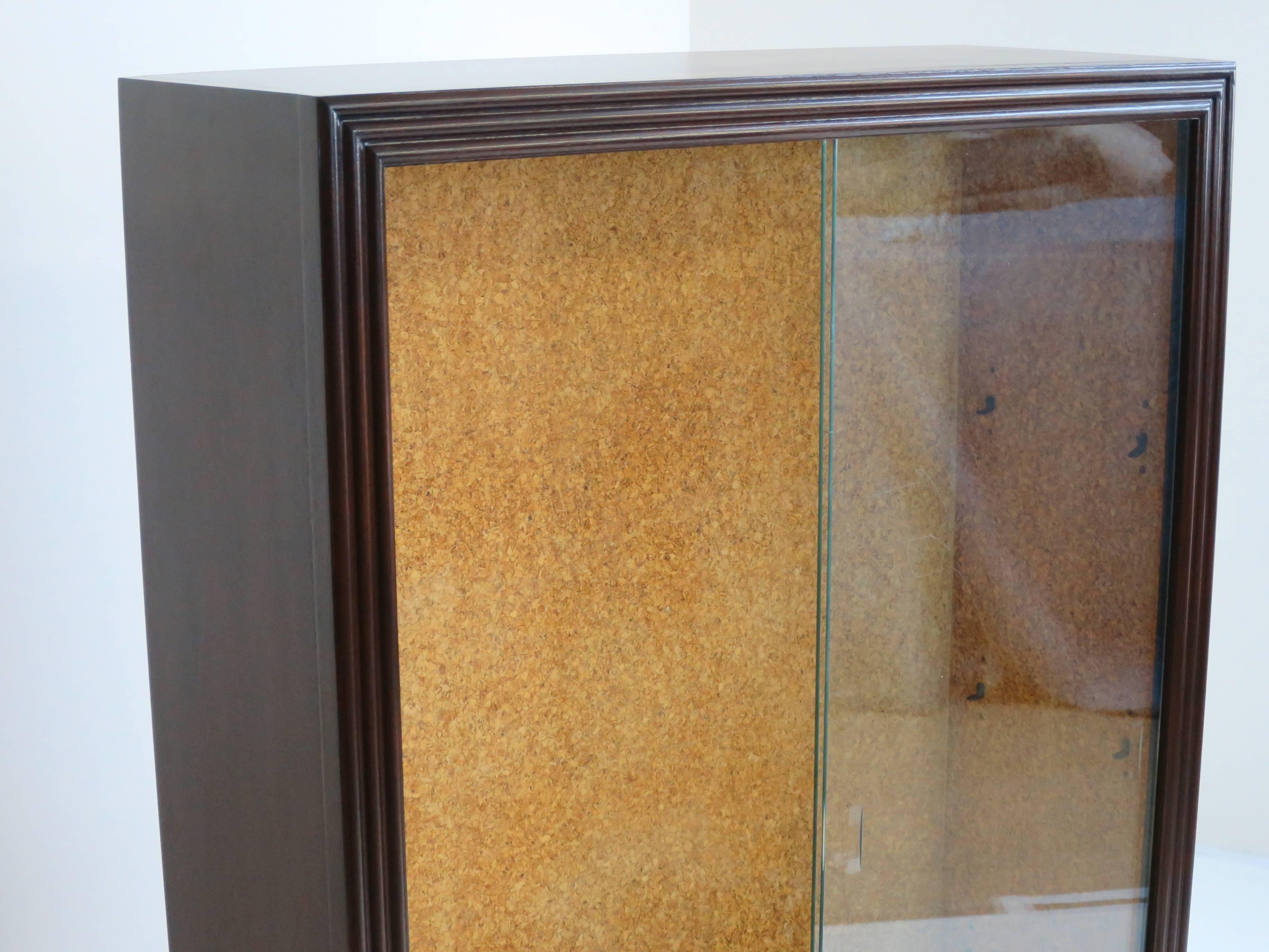 Cork Vitrine by Paul Frankl for Brown Saltman  In Good Condition In San Diego, CA