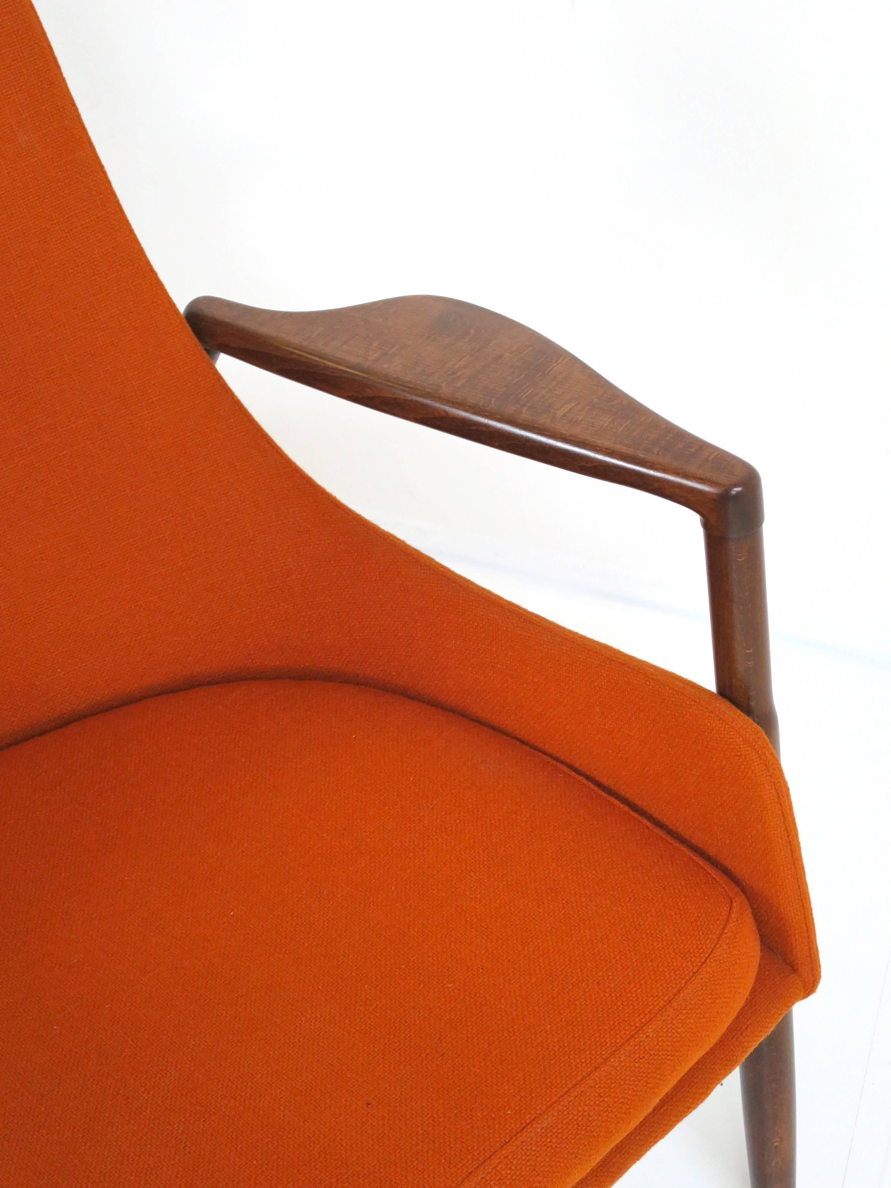 Danish Rare Ib Kofod-Larsen Lounge Chair and Ottoman for Selig For Sale