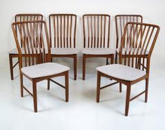 Set of Six Teak Chairs by Svend Madsen for Moreddi