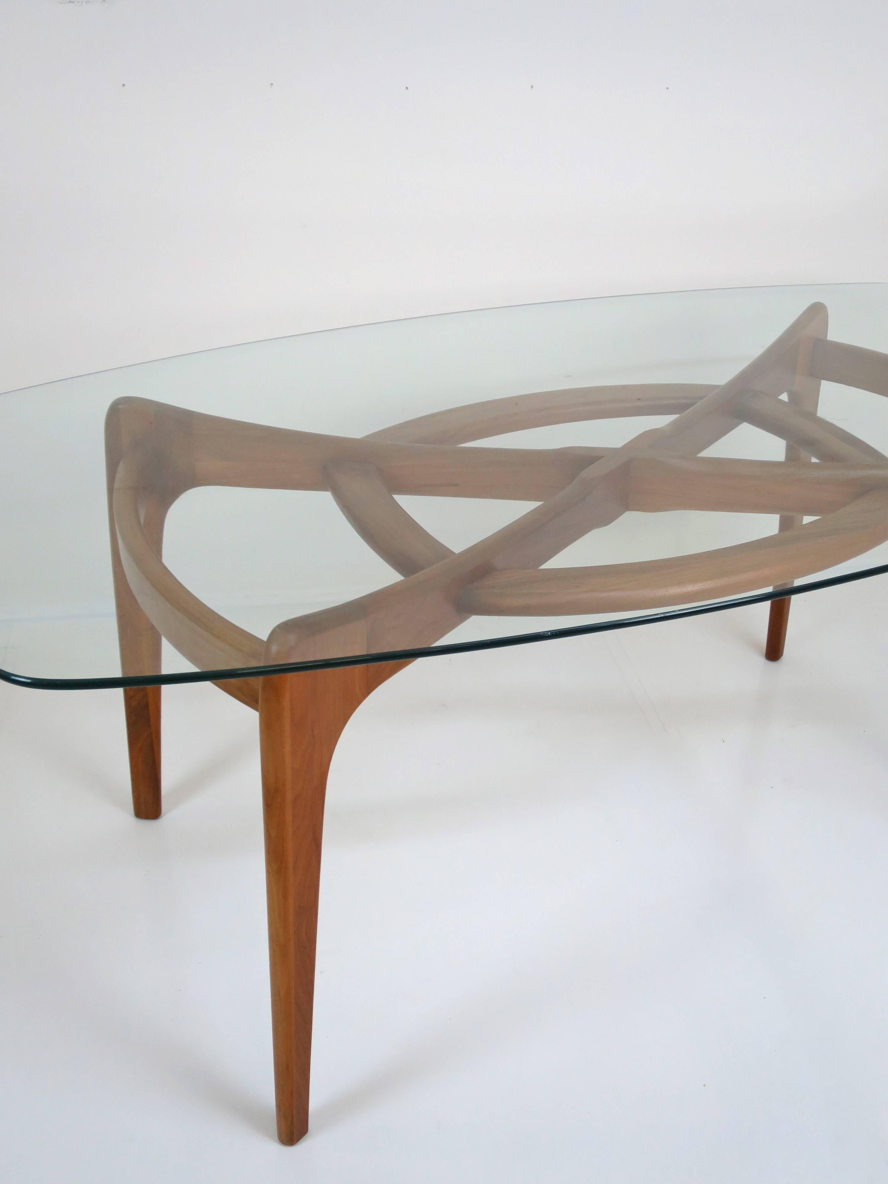 Mid-Century Modern Adrian Pearsall Craft Associates Walnut Dining Table