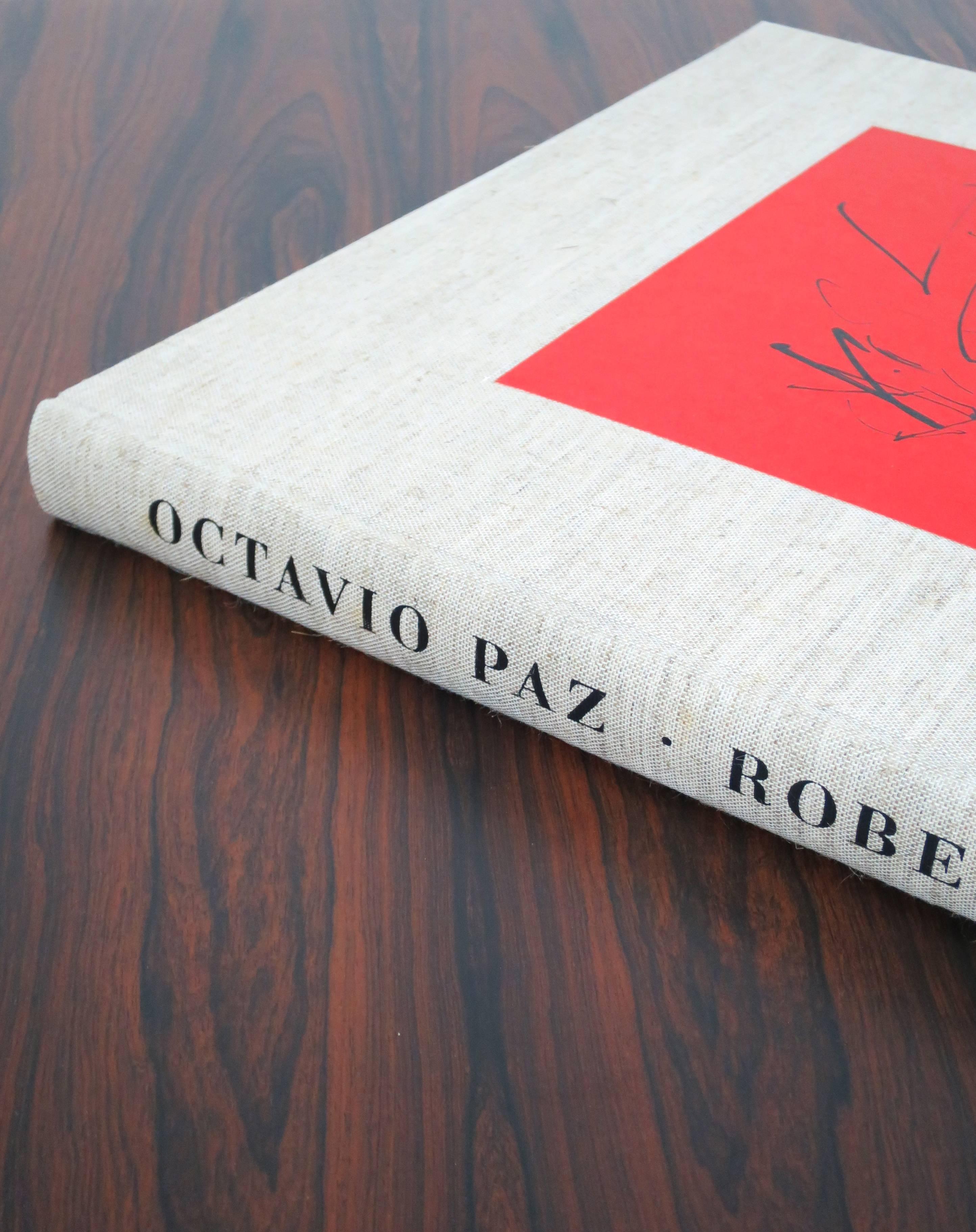 Modern Robert Motherwell, Octavio Paz, Three Poems Lithograph Coffee Table Book