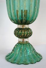 Emerald Green Murano Table Lamp