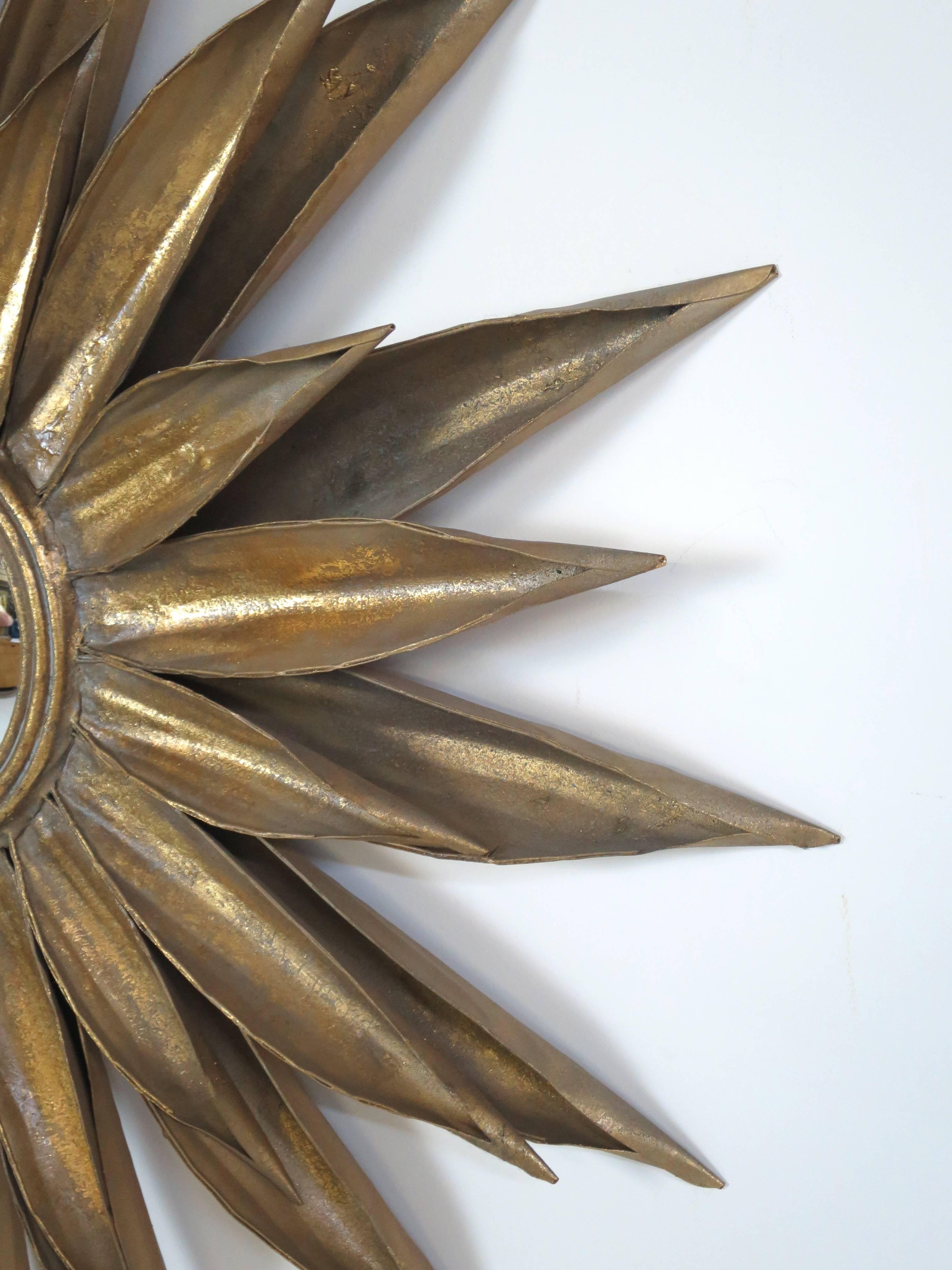 Gold Gilt French Sunburst Mirror 1