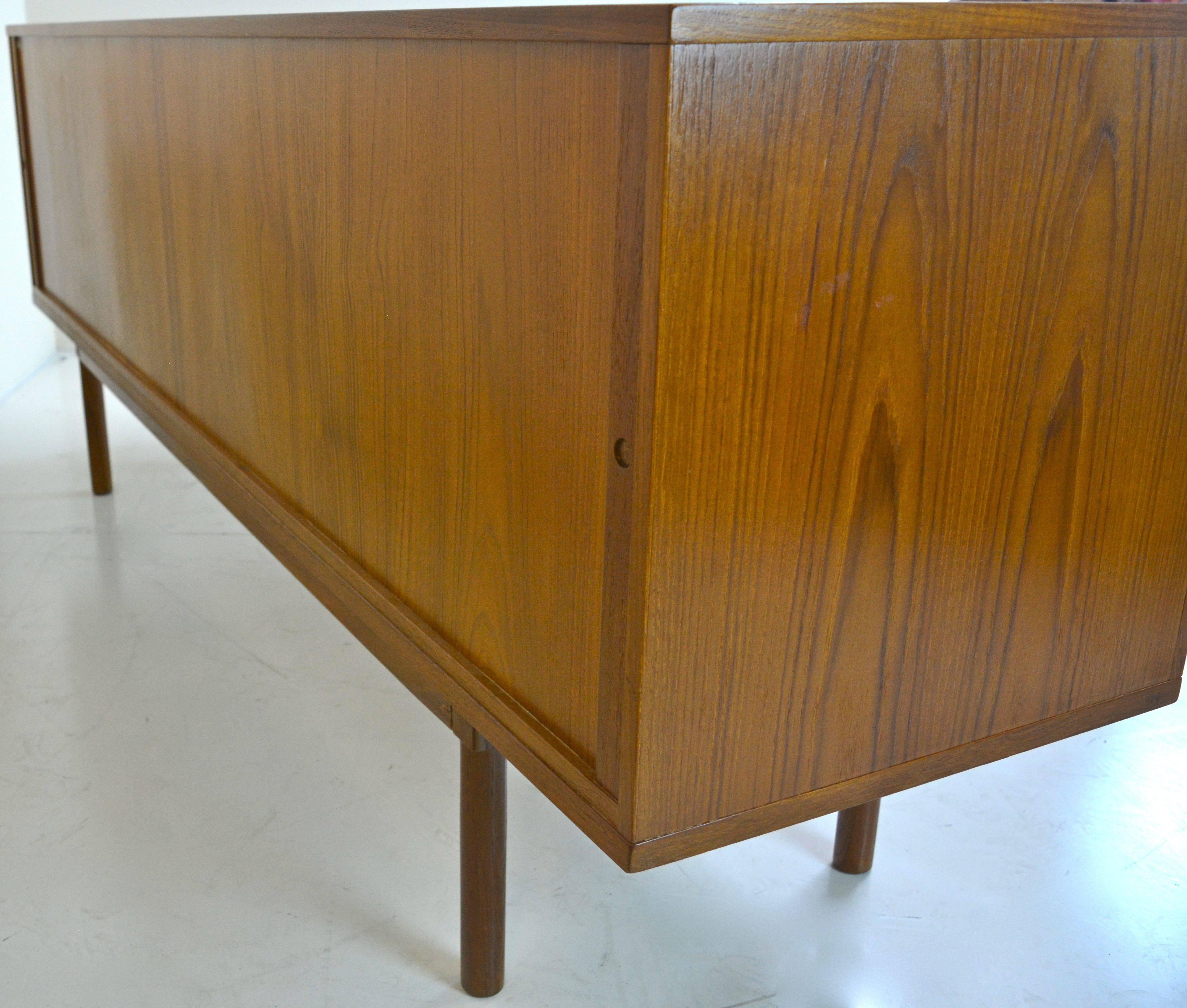 Late 20th Century Tambour Credenza in Teak by Jens Harald Quistgaard for Lovig For Sale