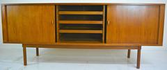 Tambour Credenza in Teak by Jens Harald Quistgaard for Lovig