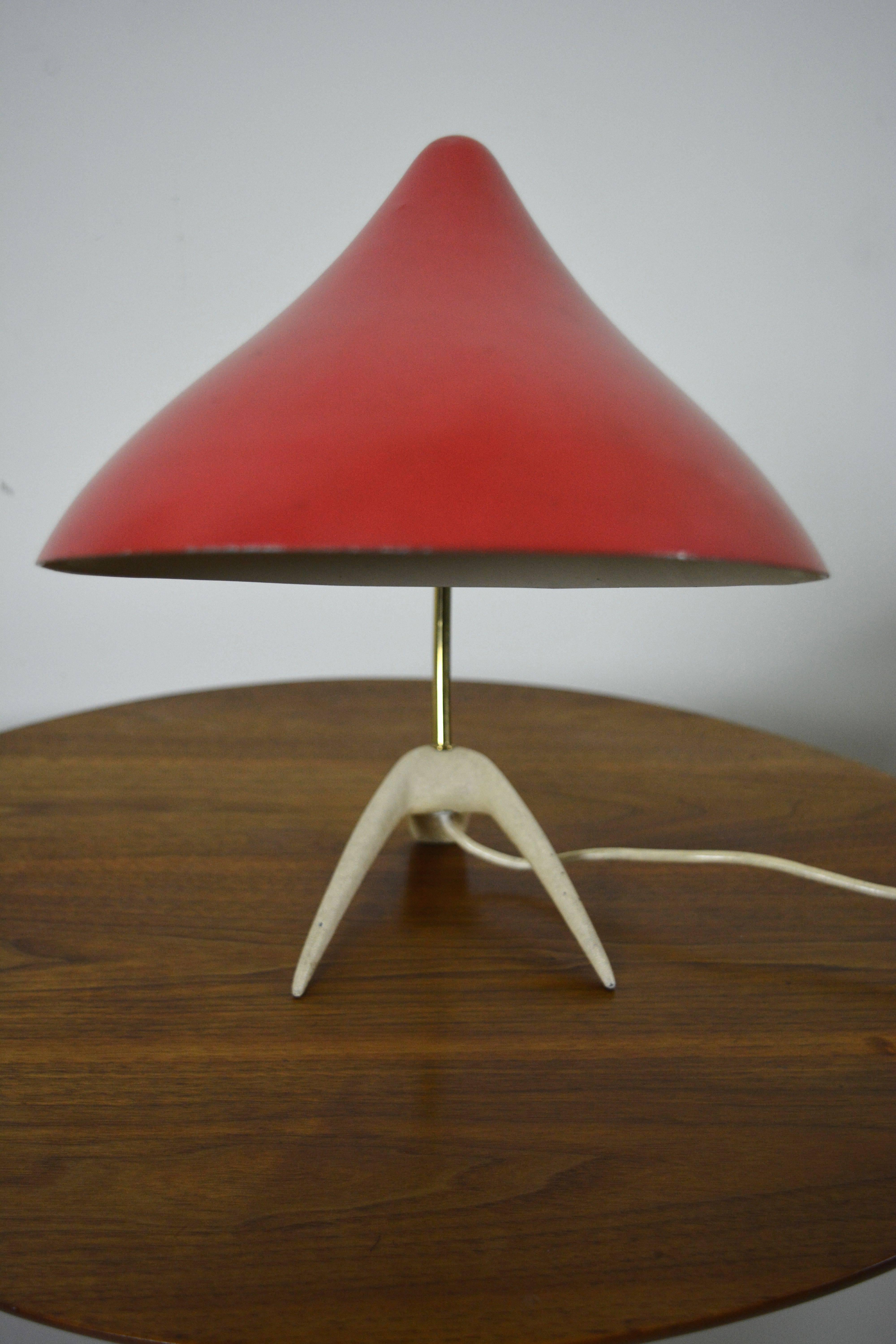 Mid-20th Century Modernist Desk Lamp by Louis Kalff  For Sale