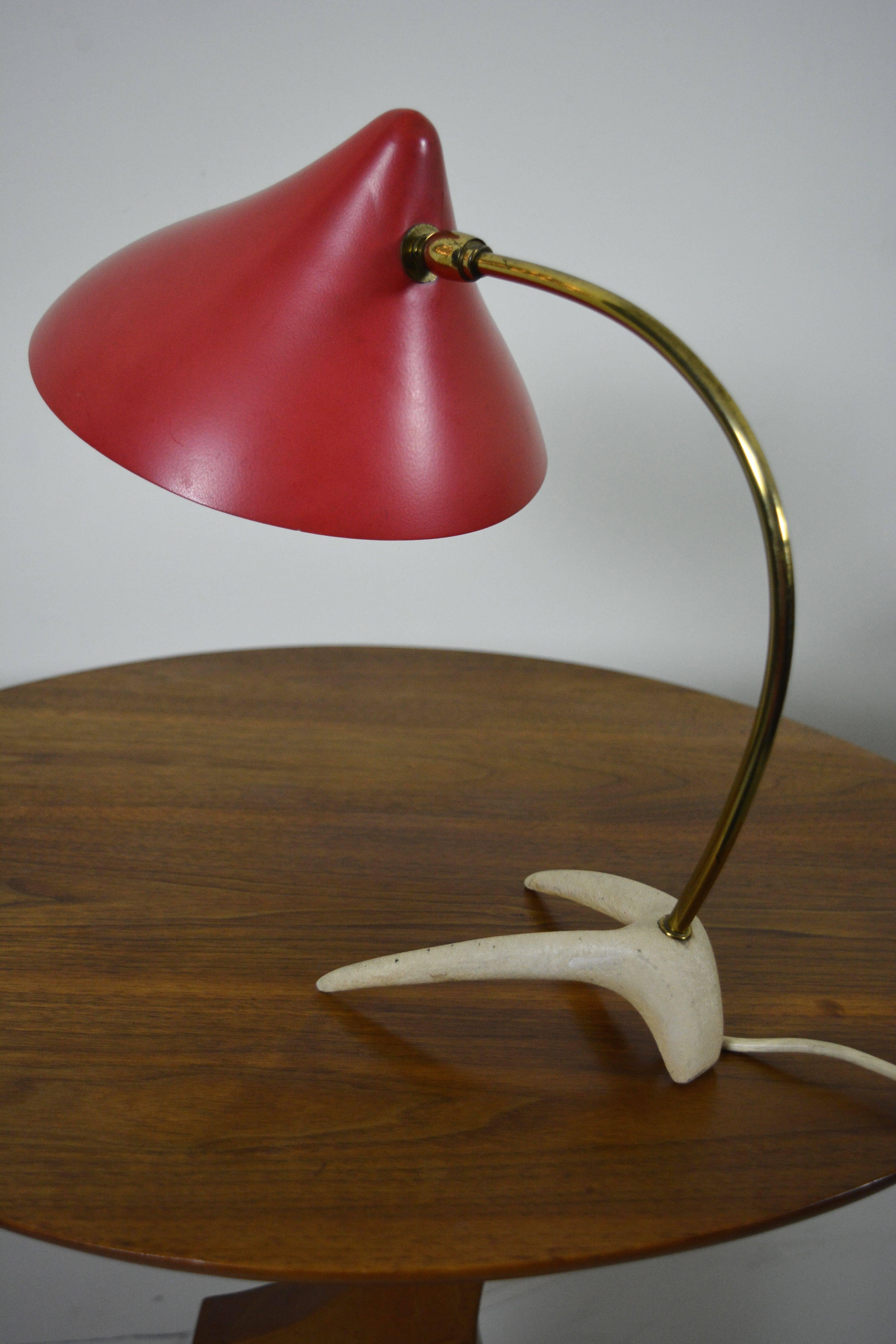 Modernist Desk Lamp by Louis Kalff  In Good Condition For Sale In San Diego, CA