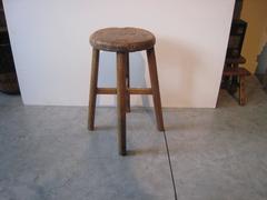 Round Elm Chinese Stool