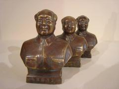 Copper Mao Busts, Cultural Revolution Period