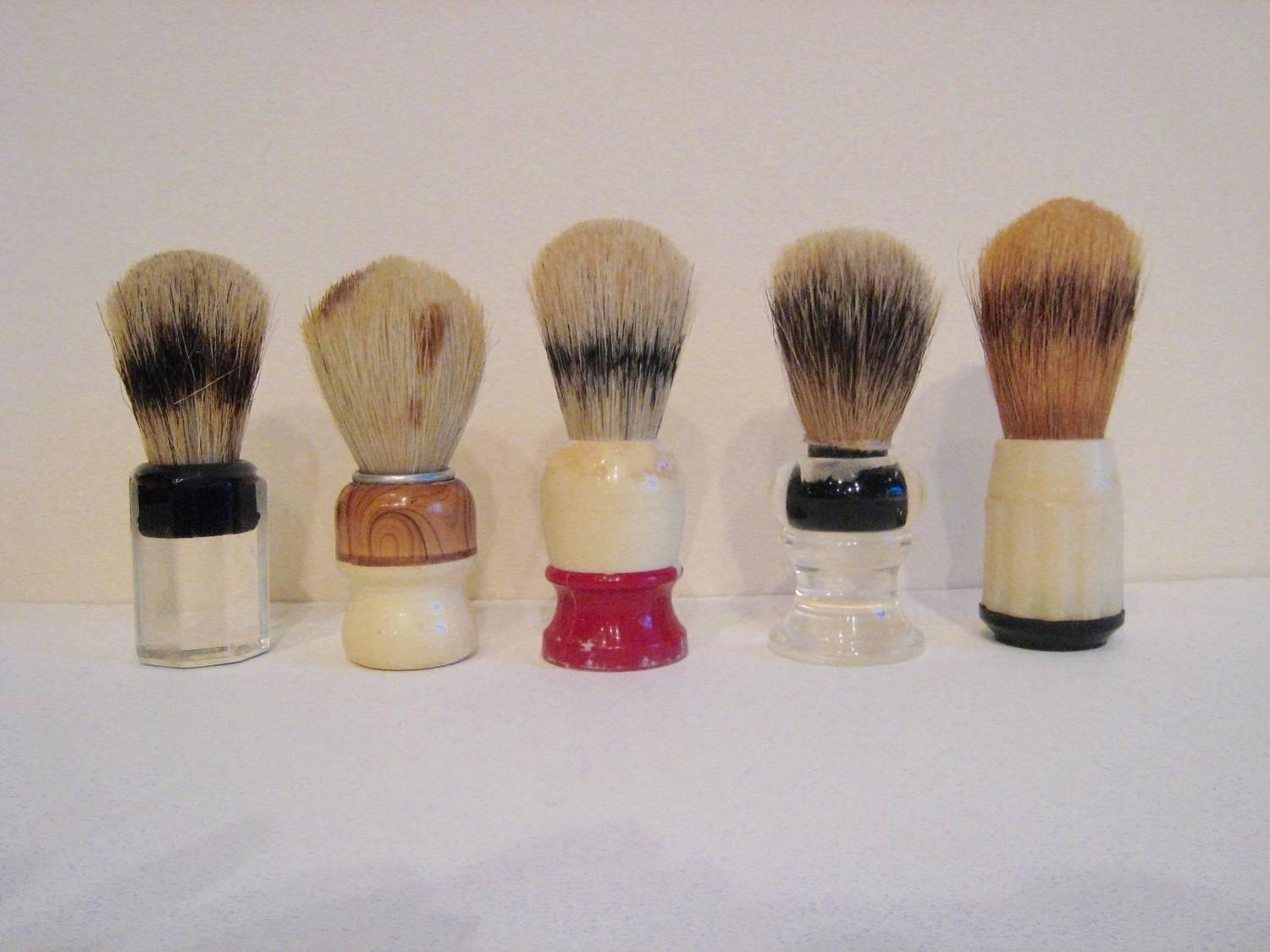 Collection Of Vintage Shaving Brushes For Sale at 1stdibs