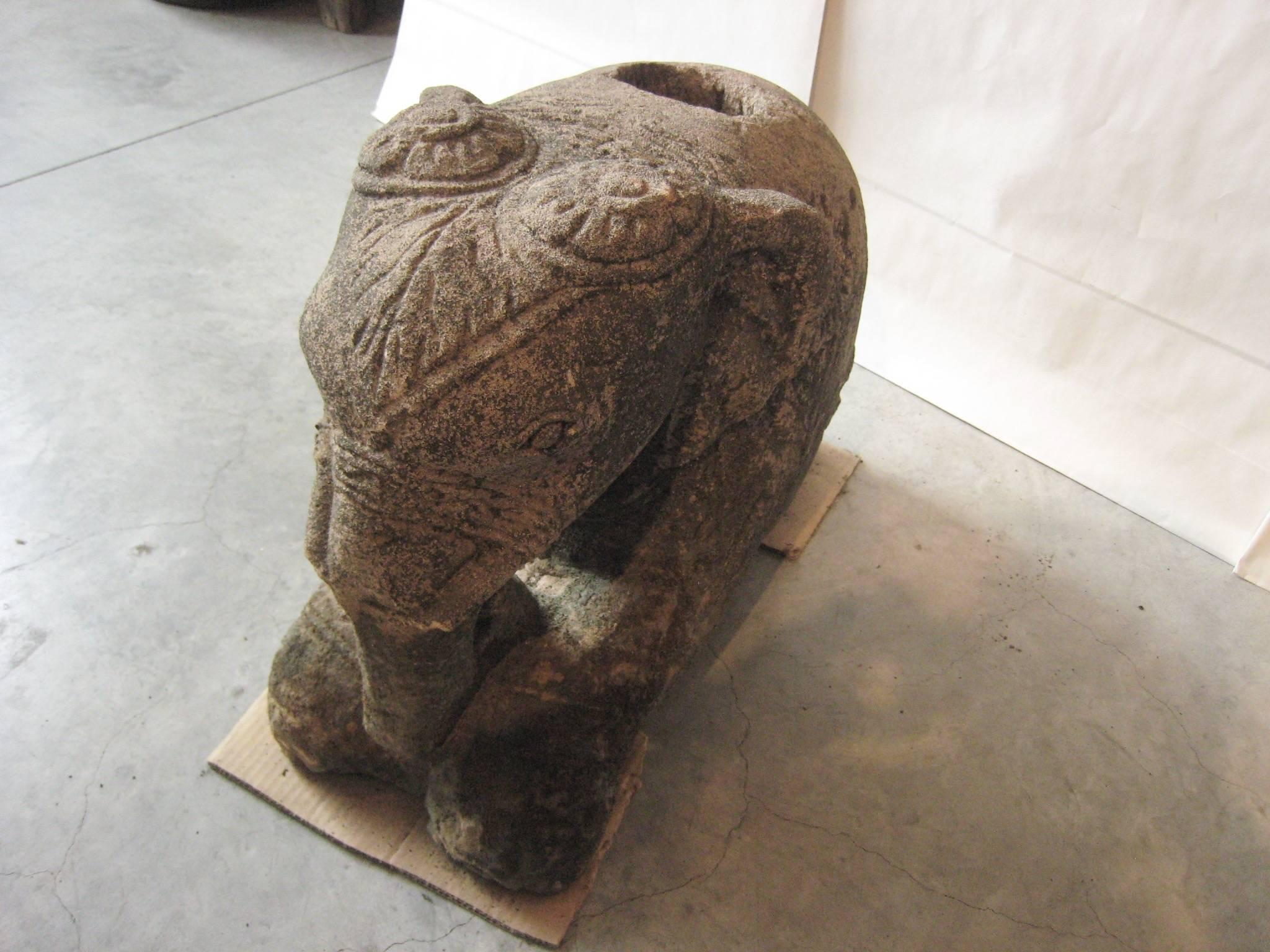 Burmese Sandstone Elephant 2