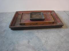 Collection of Antique Painted Trays
