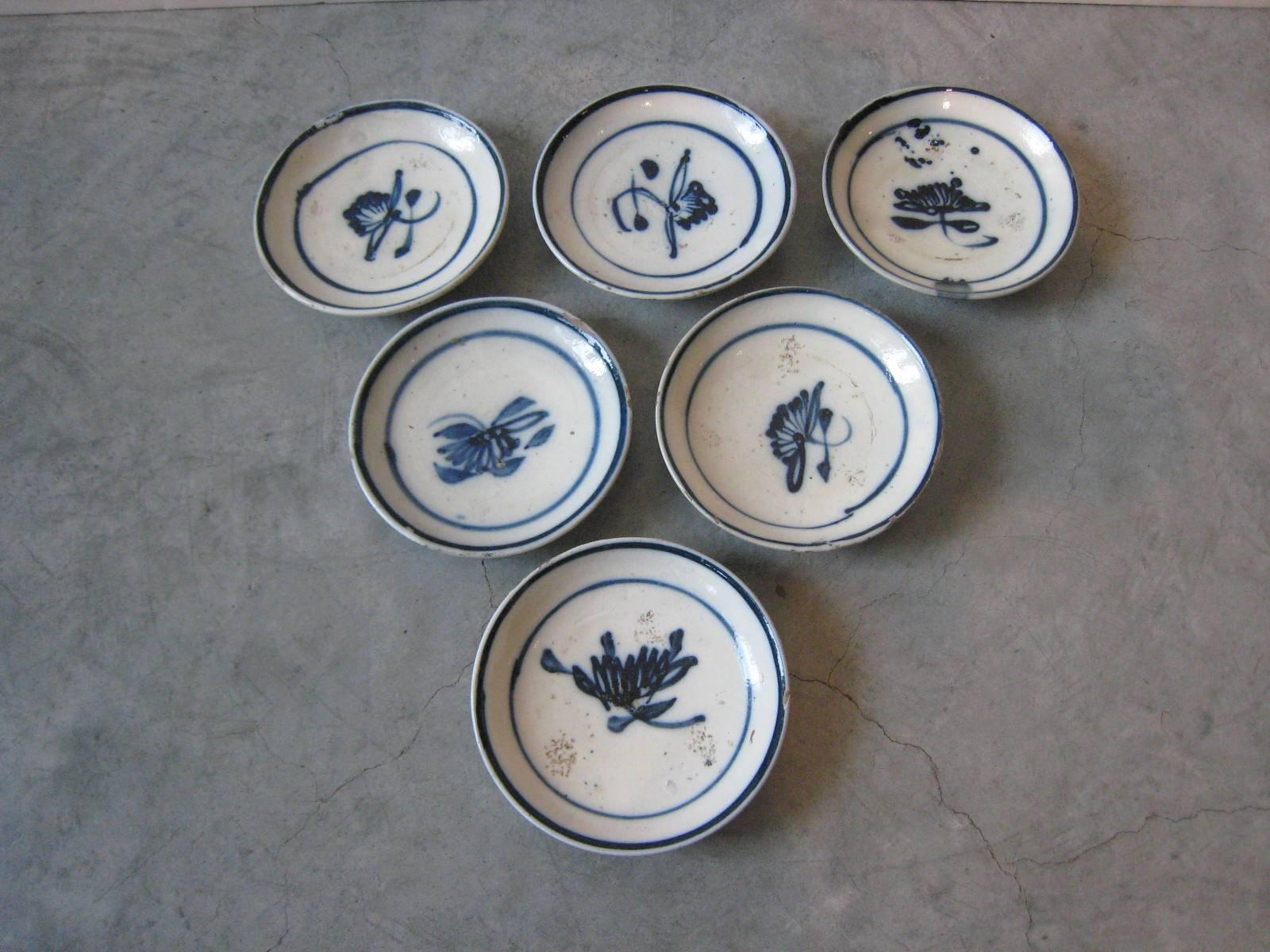 Chinese Collection of Small Antique Provincial Porcelain Plates