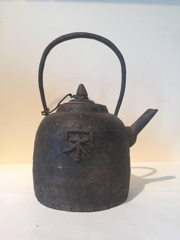 Antique Chinese Cast Iron Teapot at 1stDibs