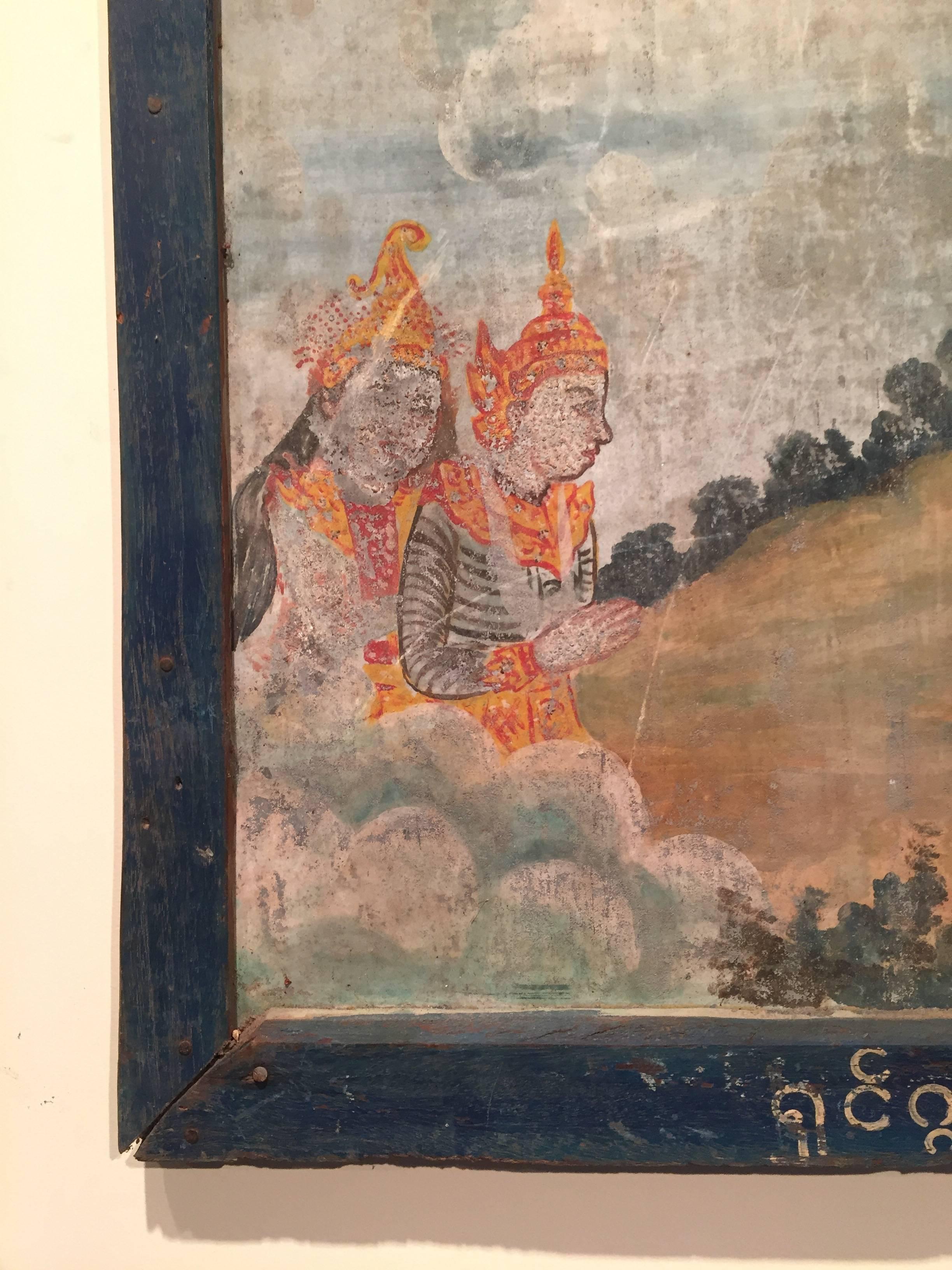 Burmese Temple Painting on Tin 2