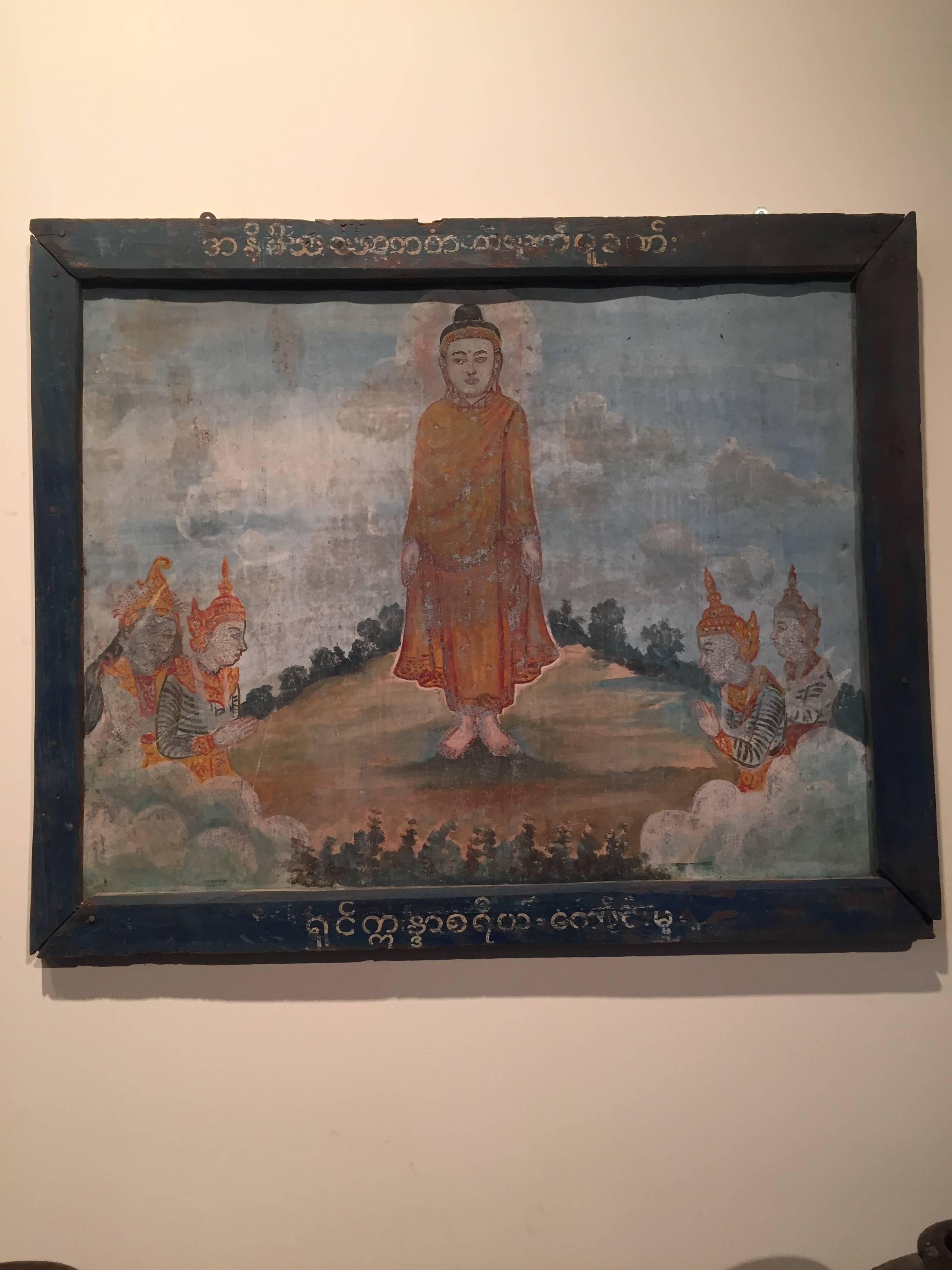 Burmese Temple Painting on Tin 4