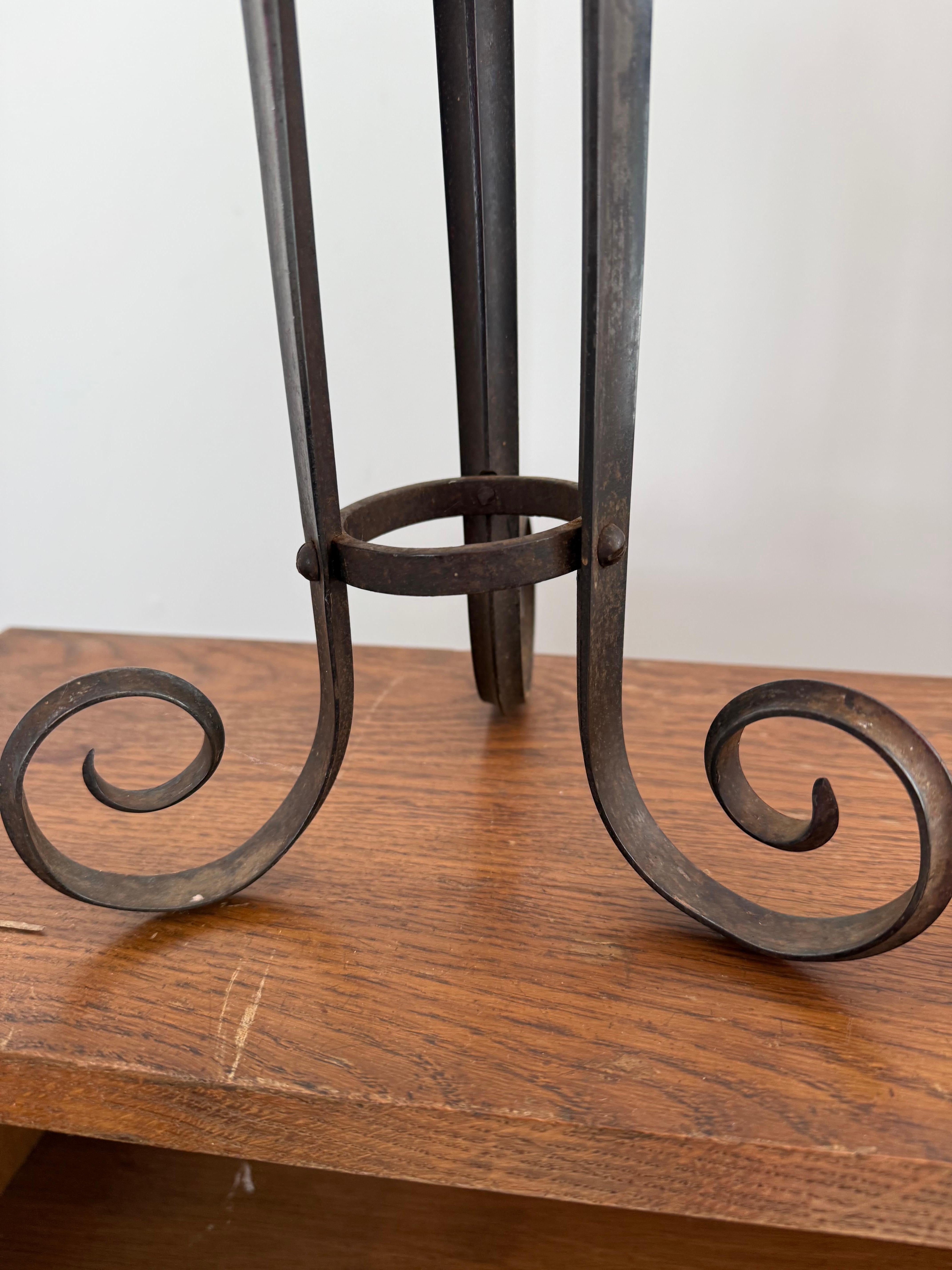 Late 19th Century Trench art candlesticks made from American bayonets For Sale