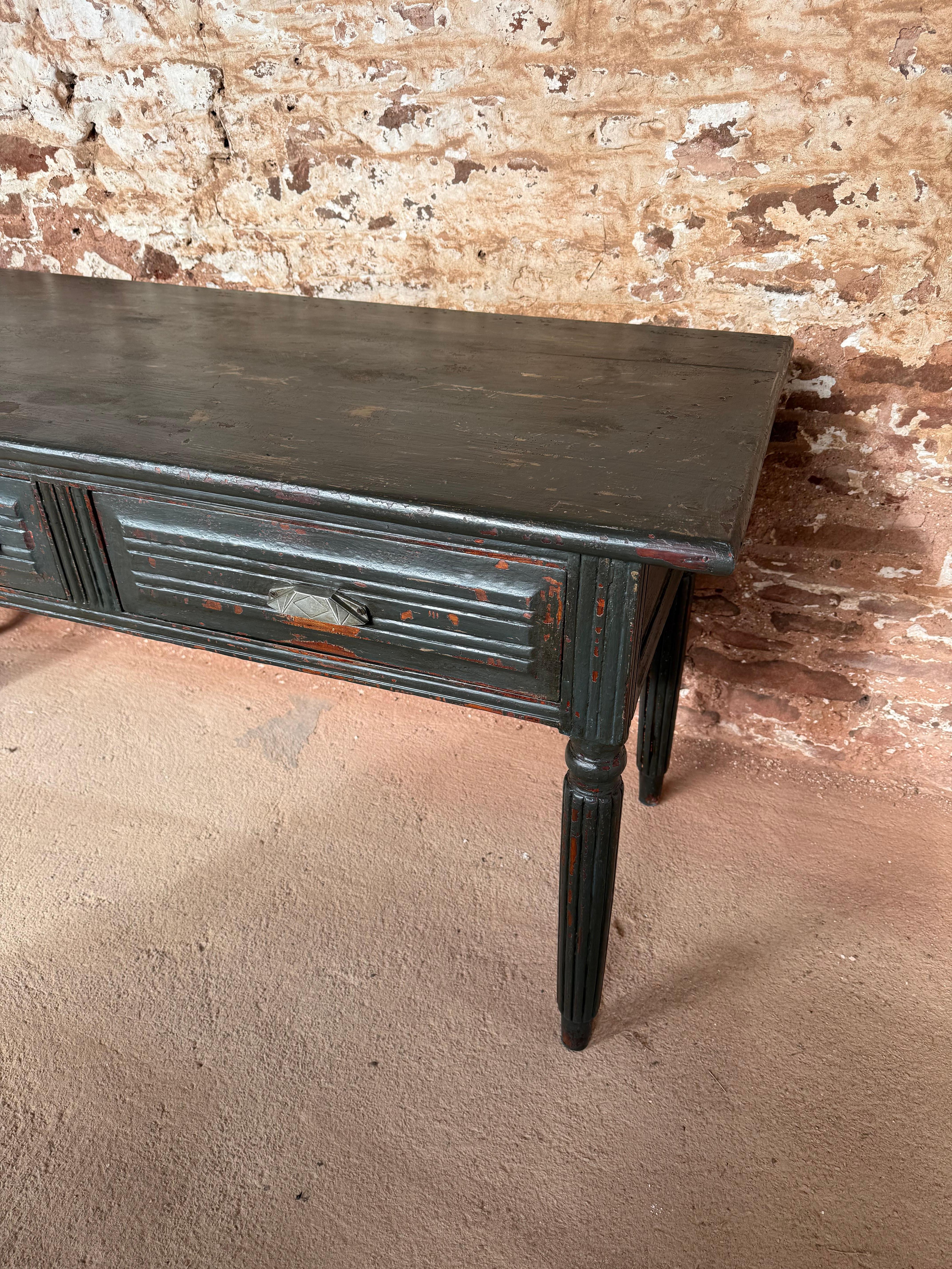 French Early 20th century console table / serving table For Sale