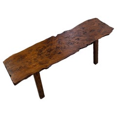 Mid century brutalist burr elm stool