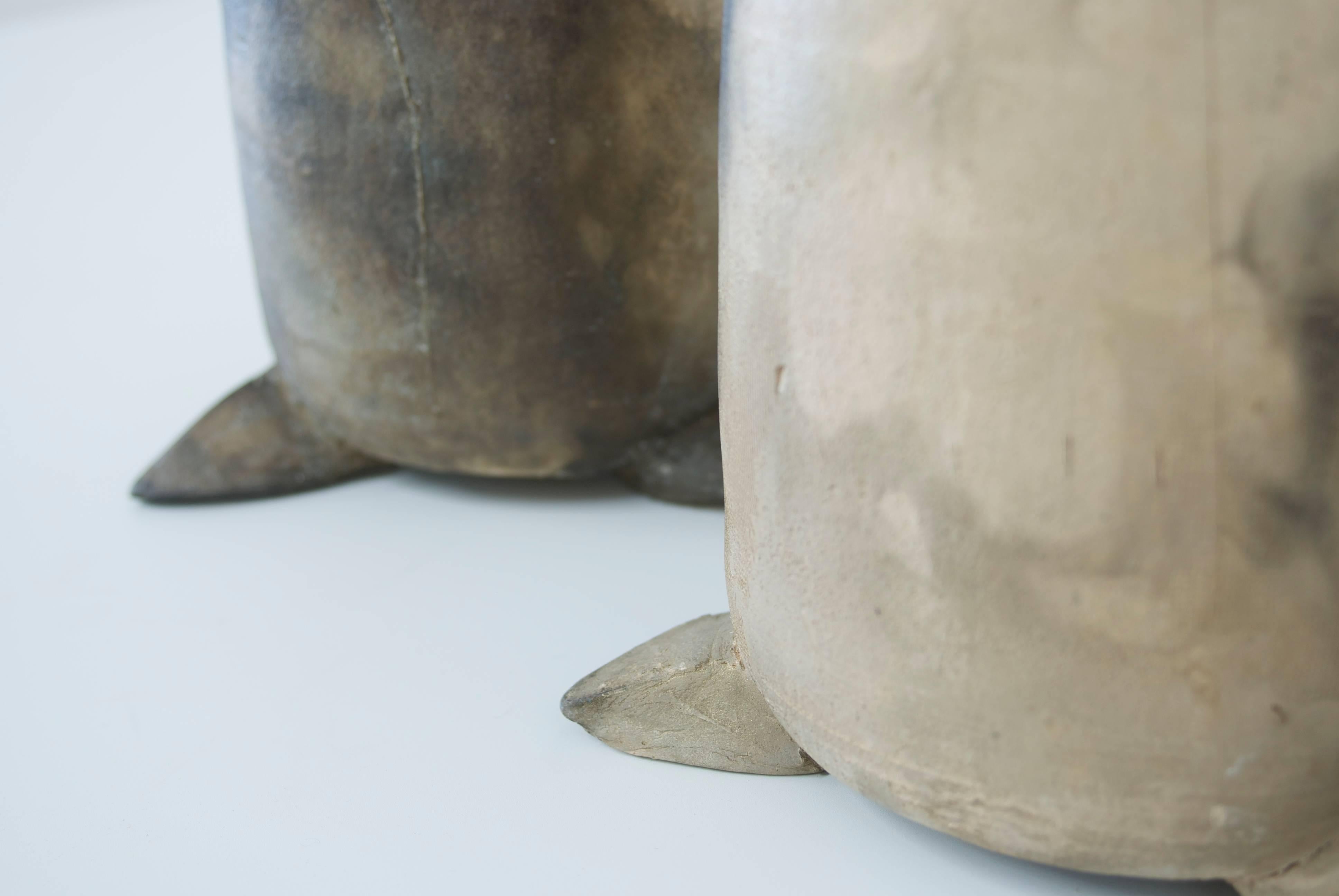 Pair of Raku Style Studio Pottery Ceramic Lamps In Excellent Condition In Palm Springs, CA
