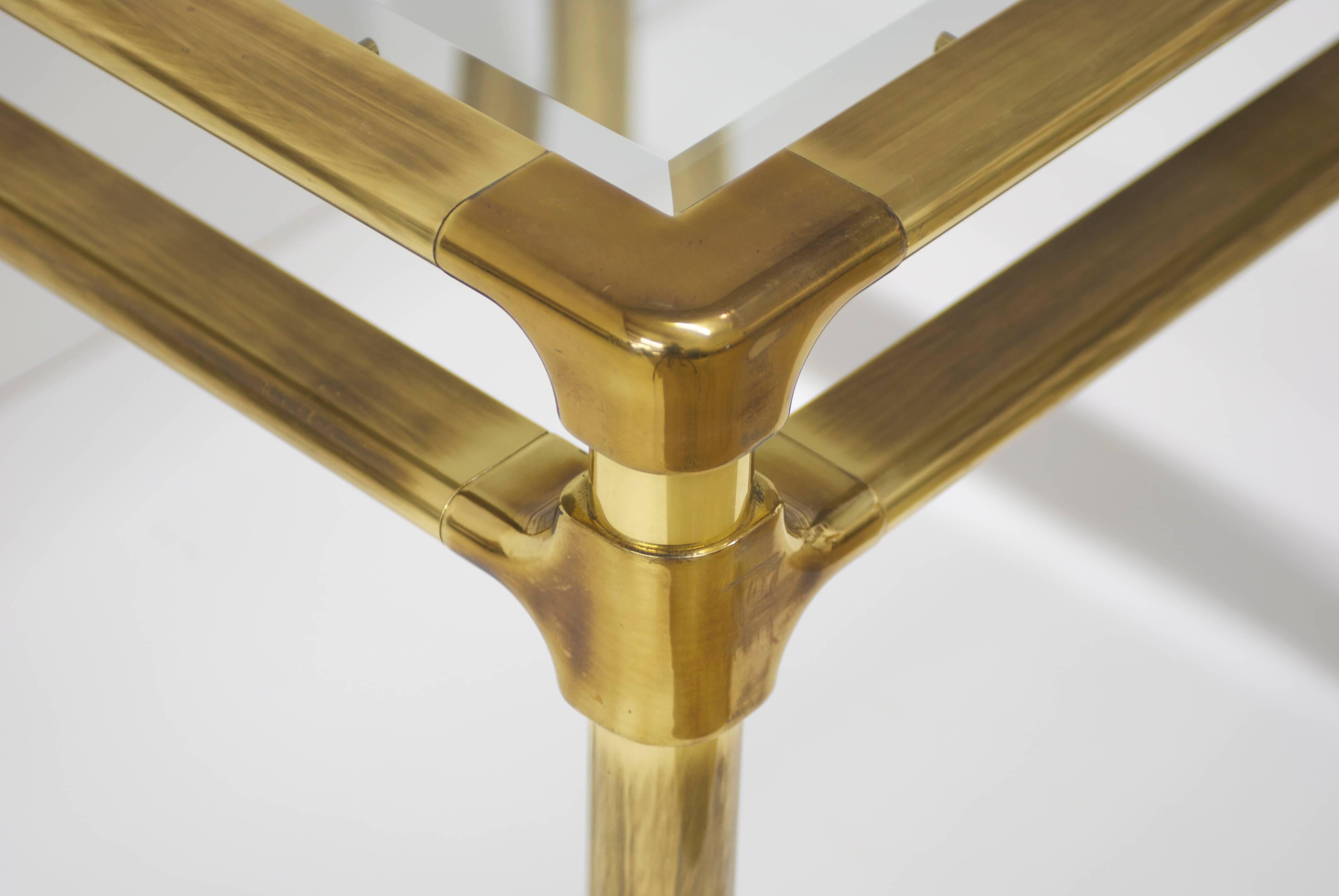 American  Mastercraft Brass End or Side Table