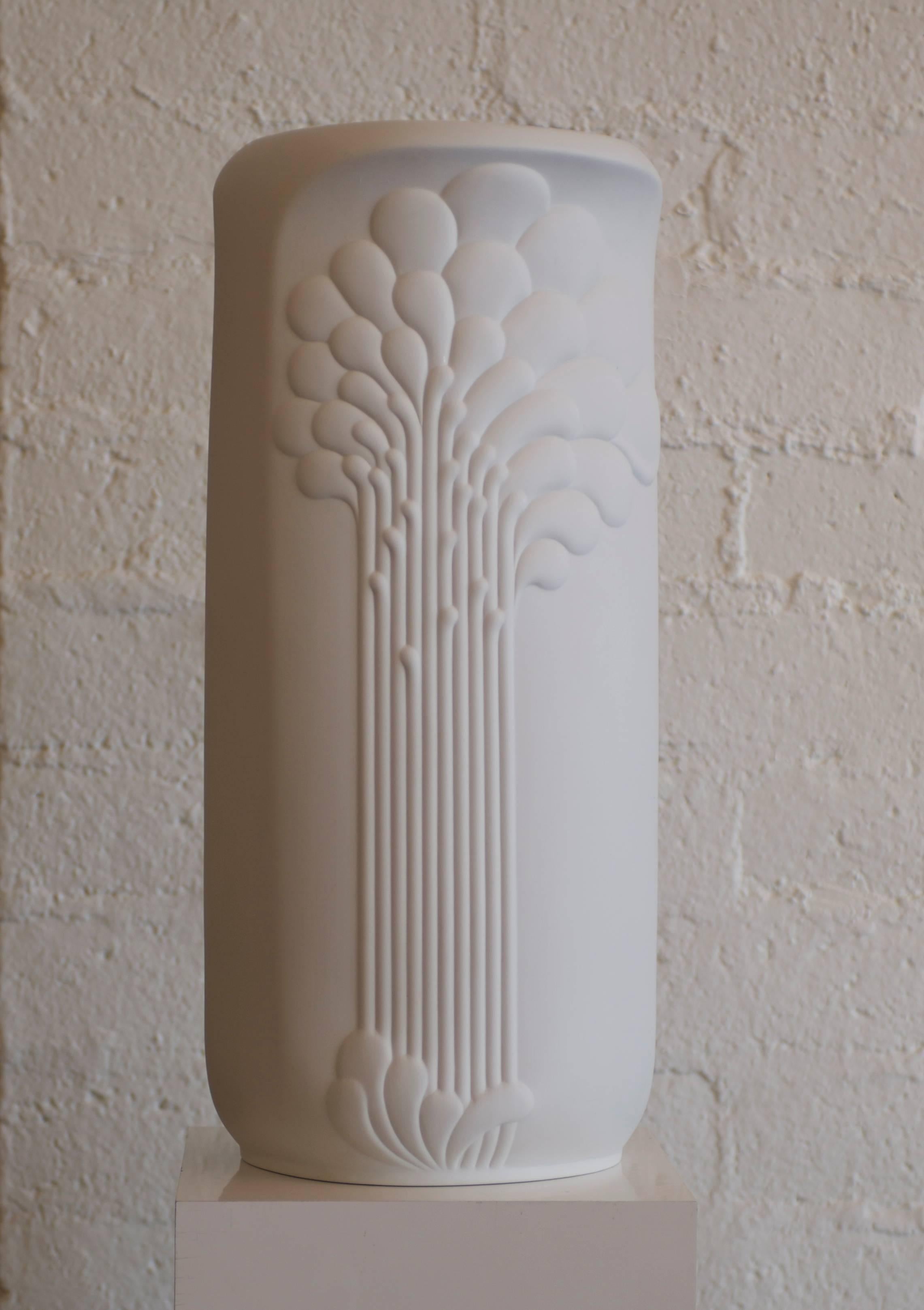 kaiser white bisque porcelain vase