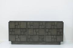 Charcoal Grey Lane Brutalist Mosaic Dresser