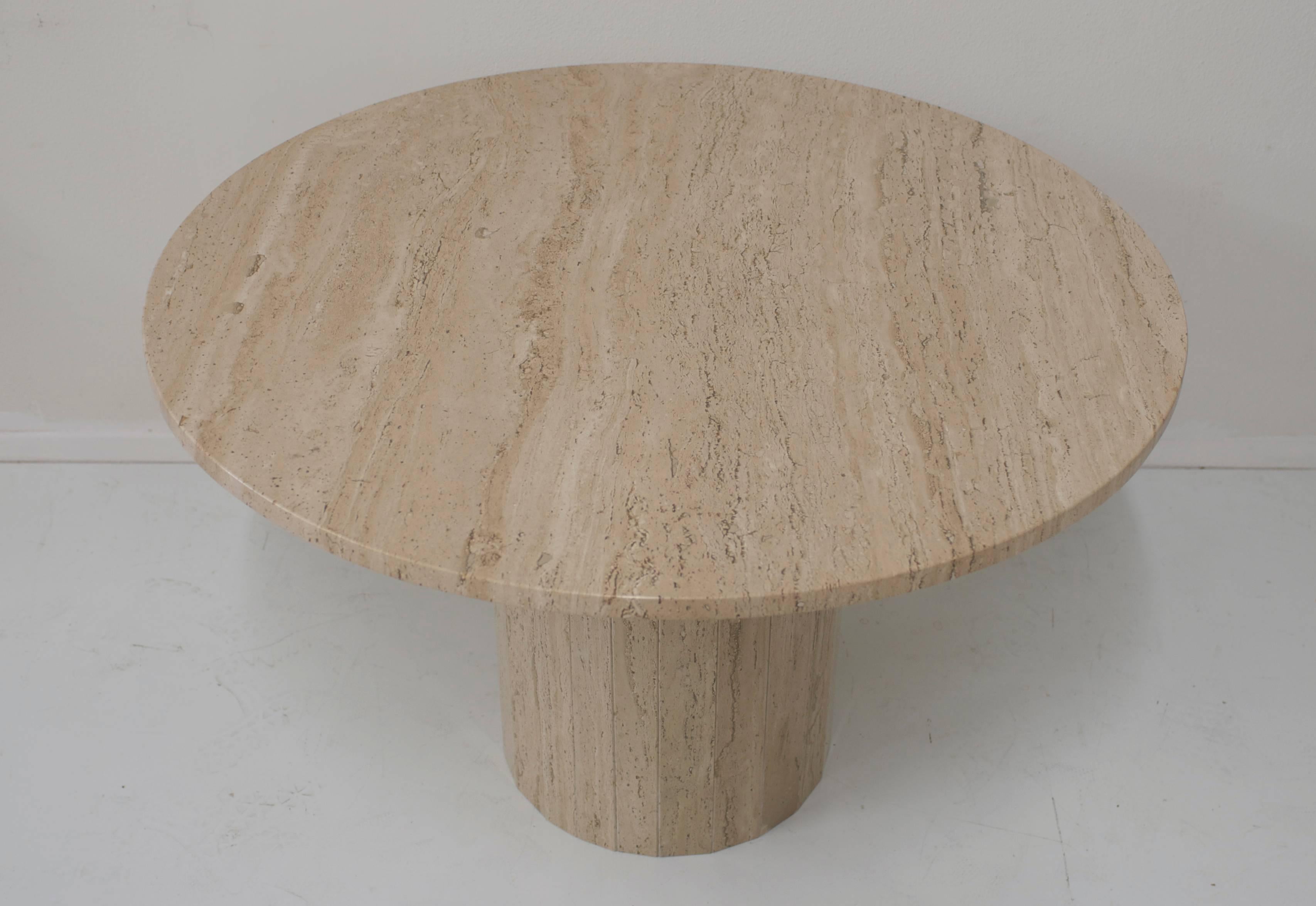 modern round entry table