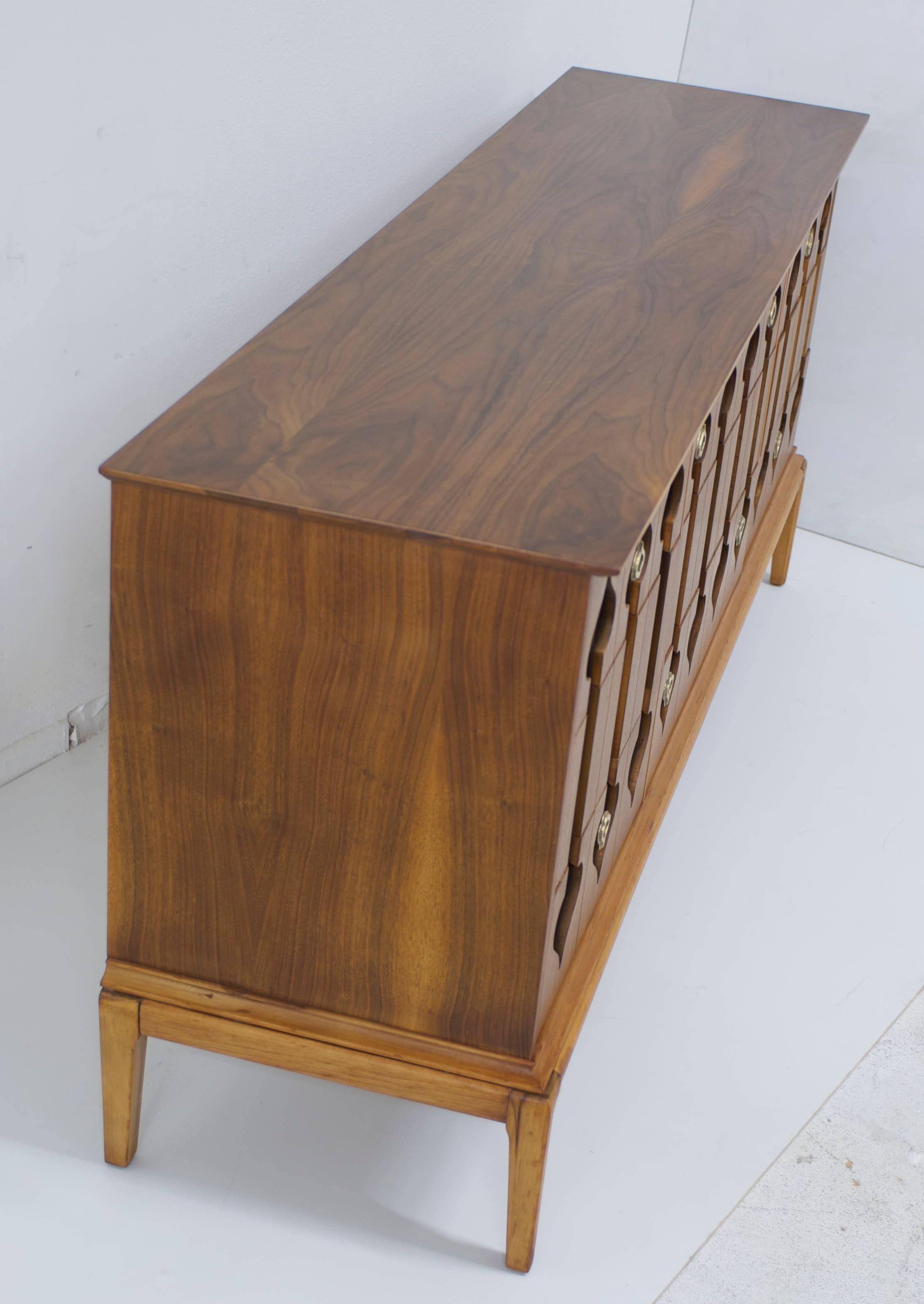 Mid-20th Century Mid-Century Modern Moroccan-Style Walnut Dresser