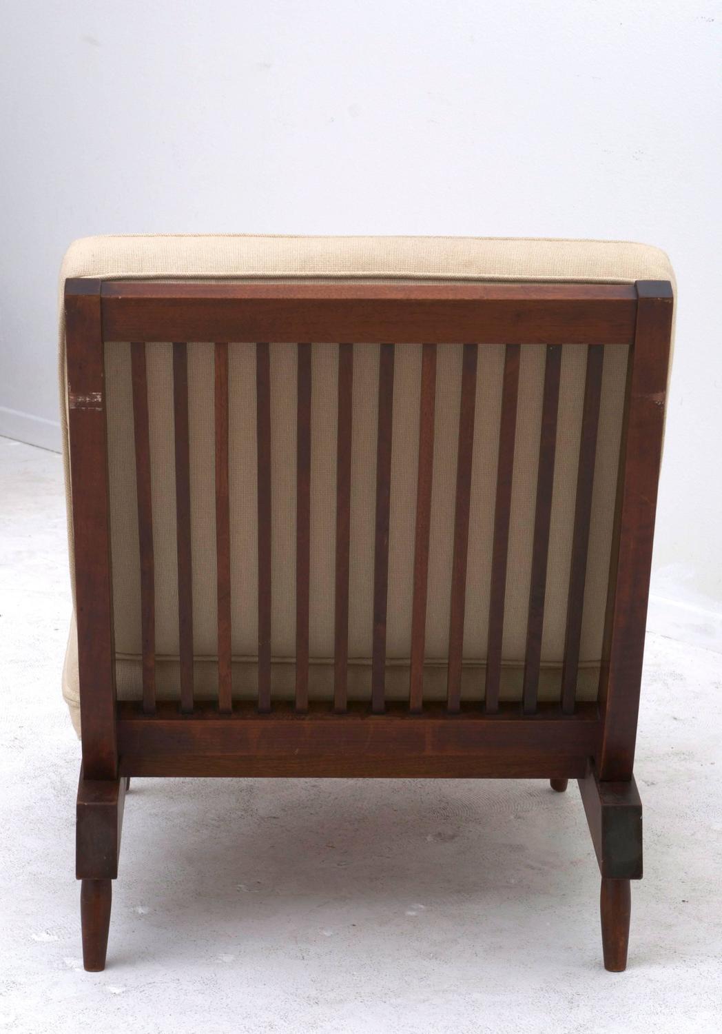 Nakashima Spindle Back Cushion Chair at 1stdibs