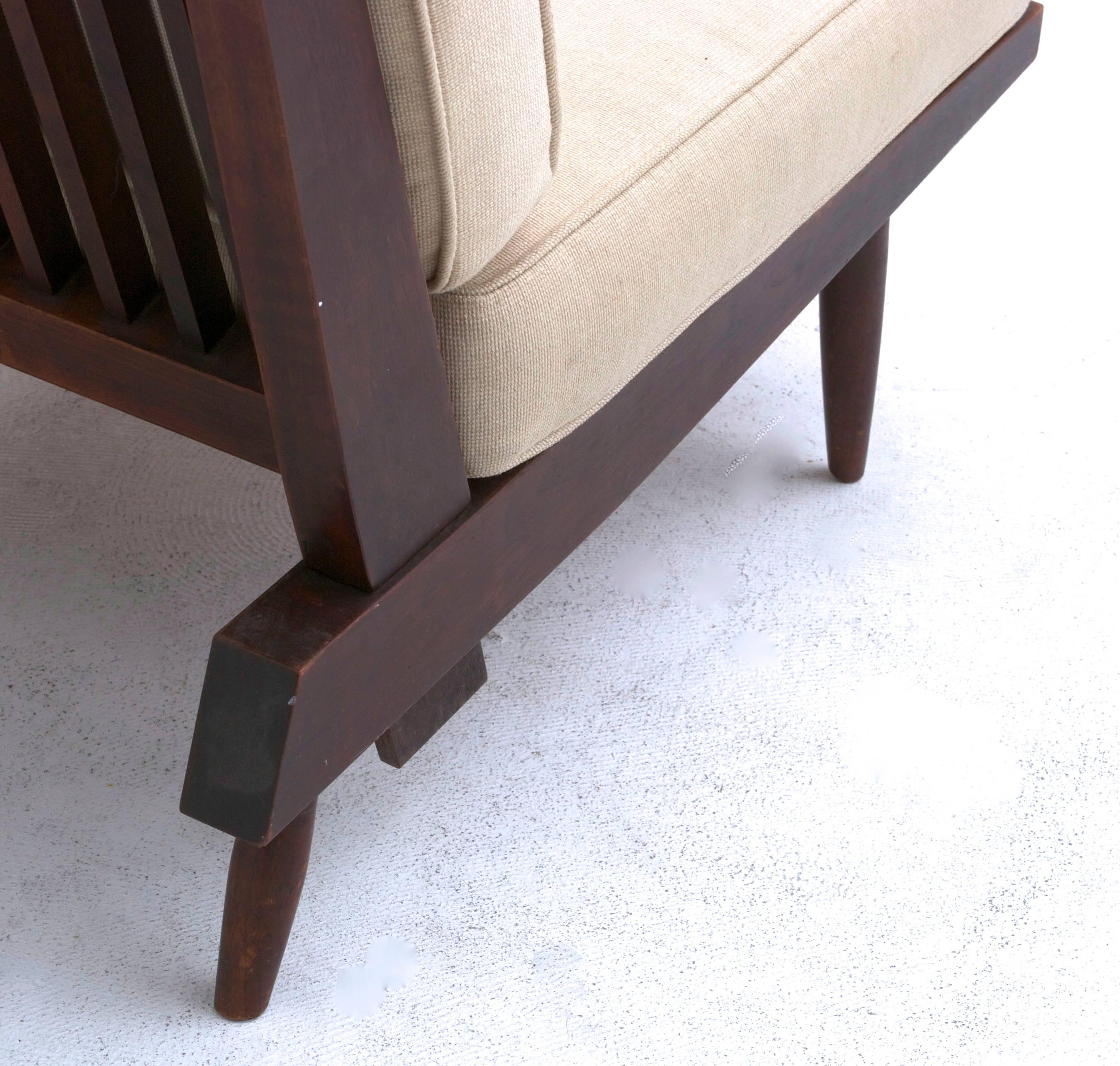  George Nakashima Spindle Back Cushion Chair 1