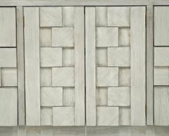 Lane Brutalist Mosaic Dresser in Light Driftwood Finish