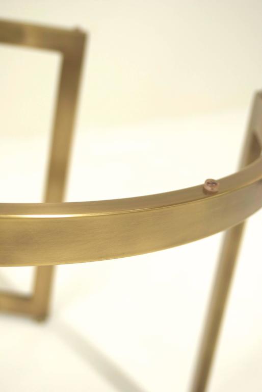 Milo Baughman Burnished Brass Table Base at 1stDibs