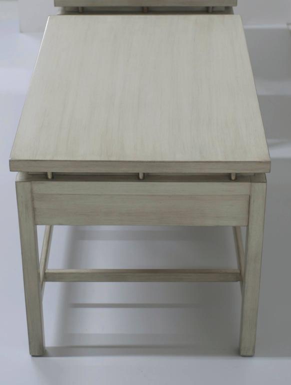 Pair of Driftwood Finish End Tables For Sale at 1stDibs