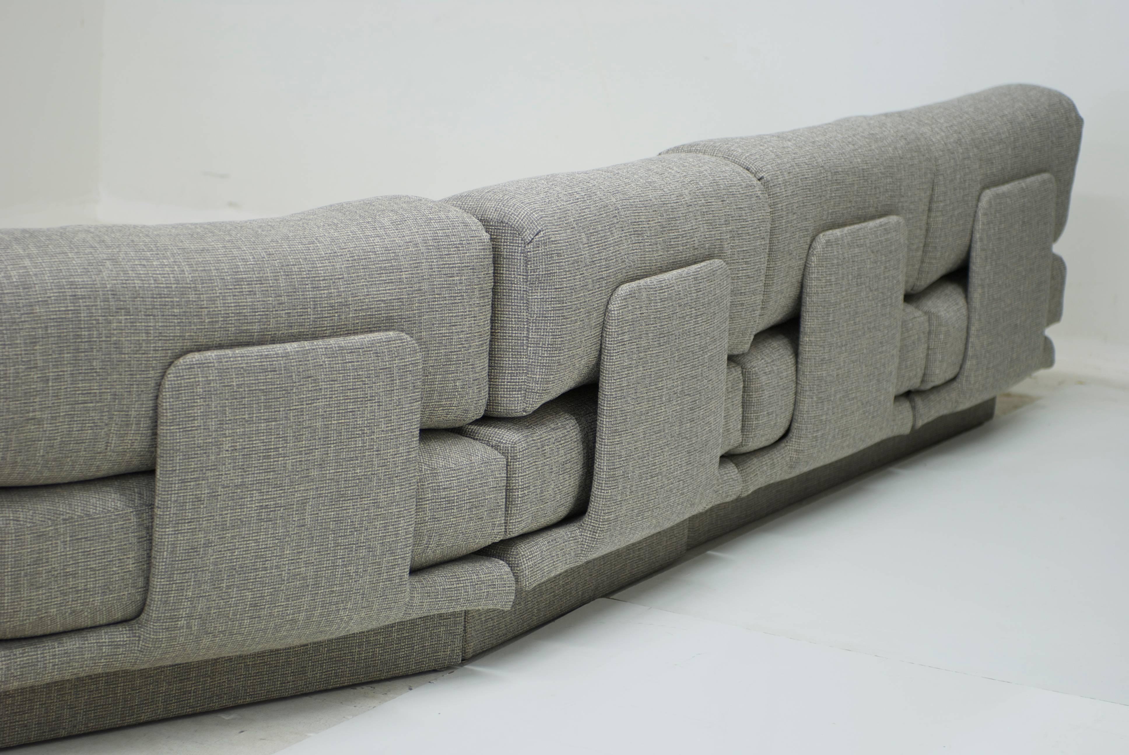 20th Century 1970s Sculptural Sectional Sofa
