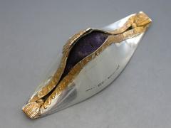 Edwardian Silver Bicorn or Cocked Hat Pin Cushion