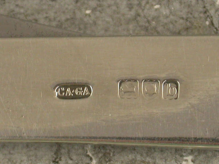 Large Victorian Silver Combined Cigar Cutter and Pen Knife by C & G Asprey, 1897 3