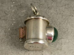 Victorian Novelty Silver Policeman's Bullseye Lantern Tape Measure H W Dee, 1874